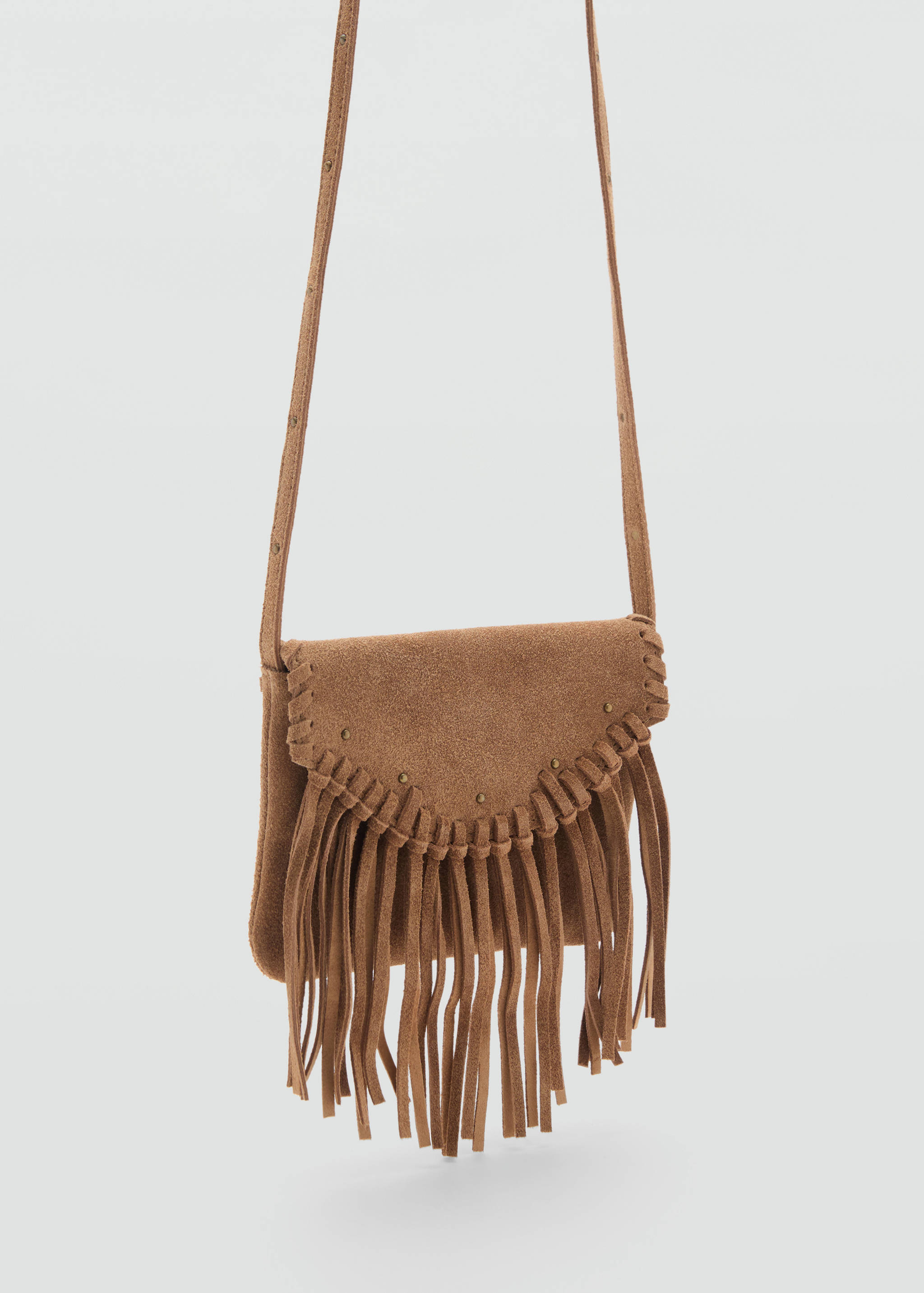 Fringe leather bag - Medium plane