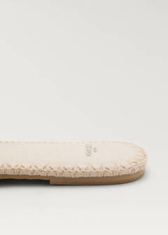 Cotton braided slippers — Sand 2