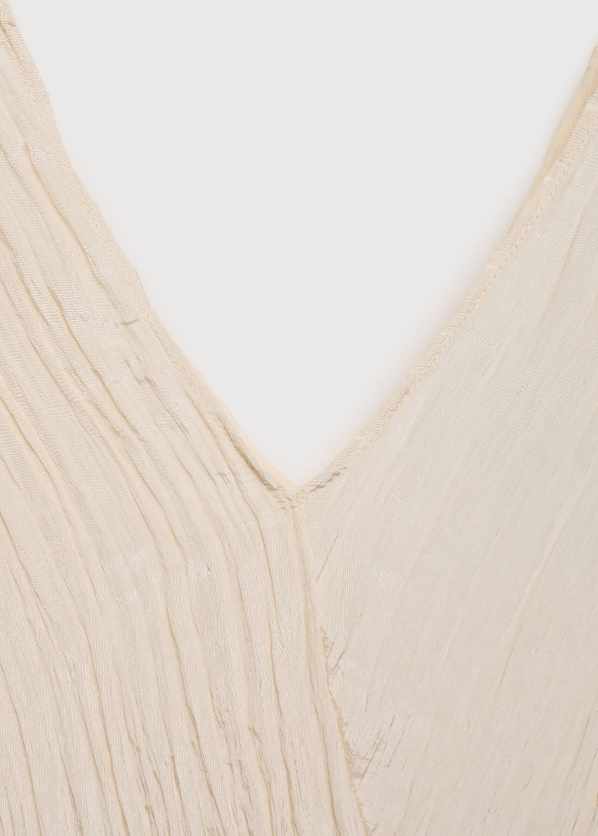 Top cu guler în V și aspect șifonat - Detaliu al articolului 8