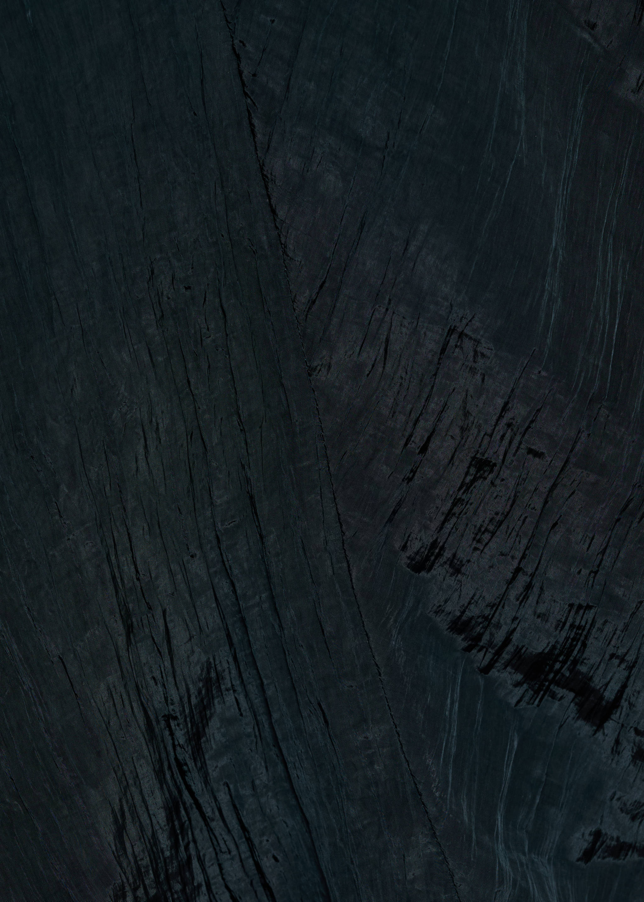 Top cu guler în V și aspect șifonat - Detaliu al articolului 0