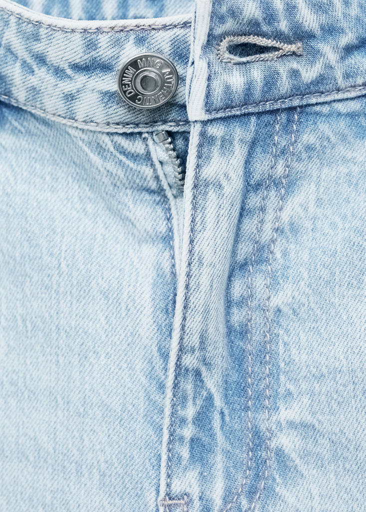 Flared jeans with decorative rips — Light Blue