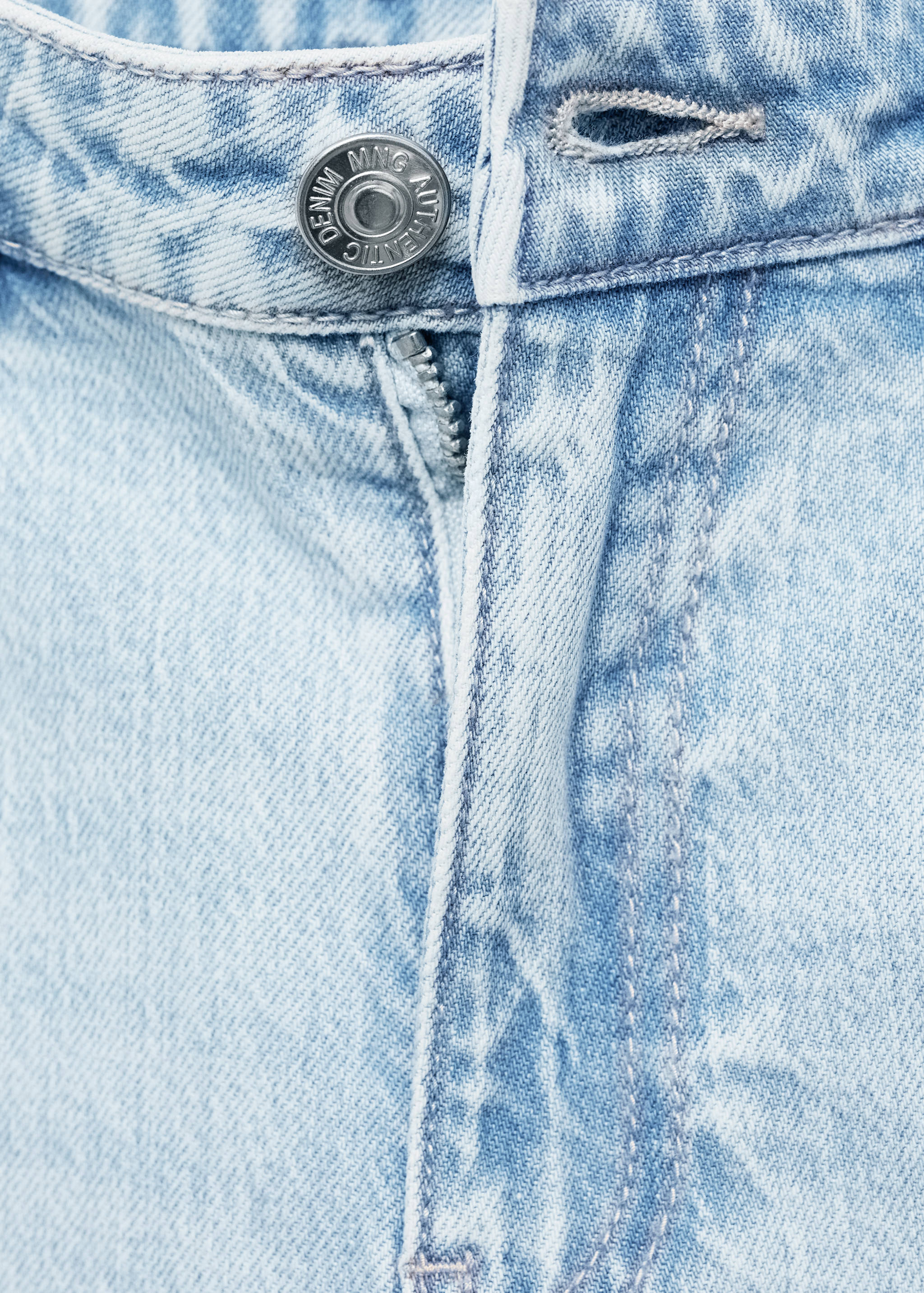 Flared jeans with decorative rips - Details of the article 8