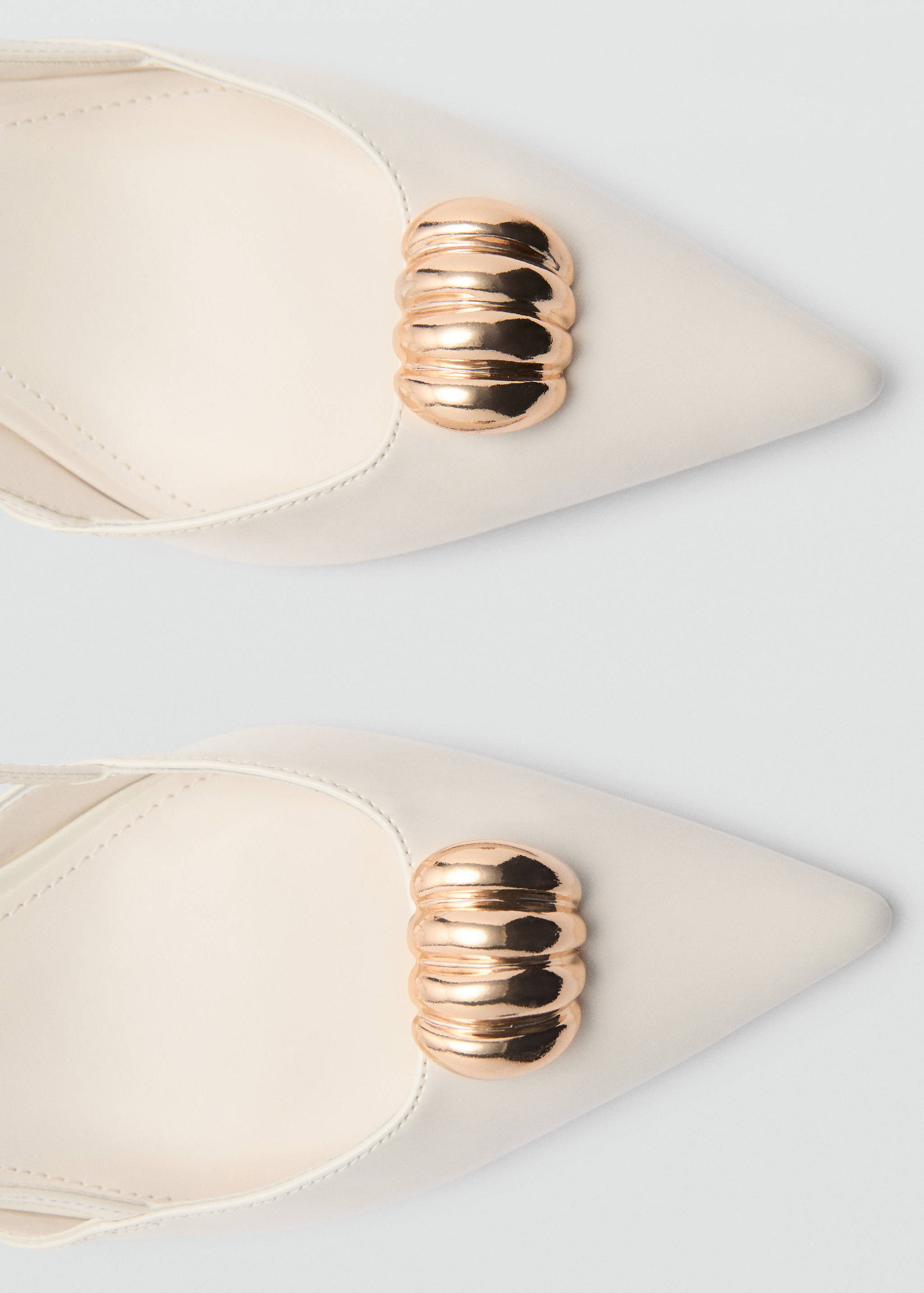 High-heeled shoes with metallic detail - Details of the article 1