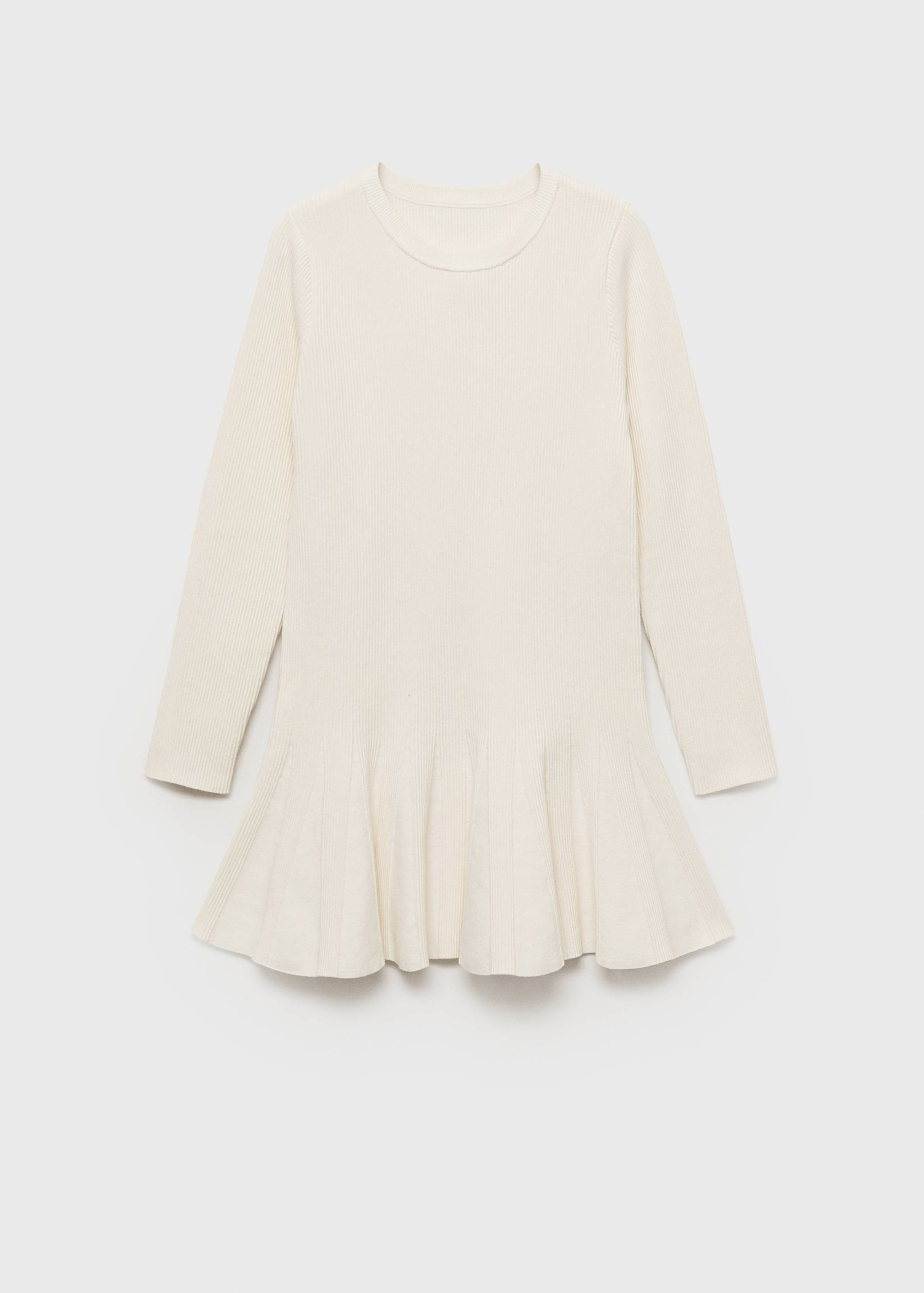 Short knitted dress with pleats - Article without model