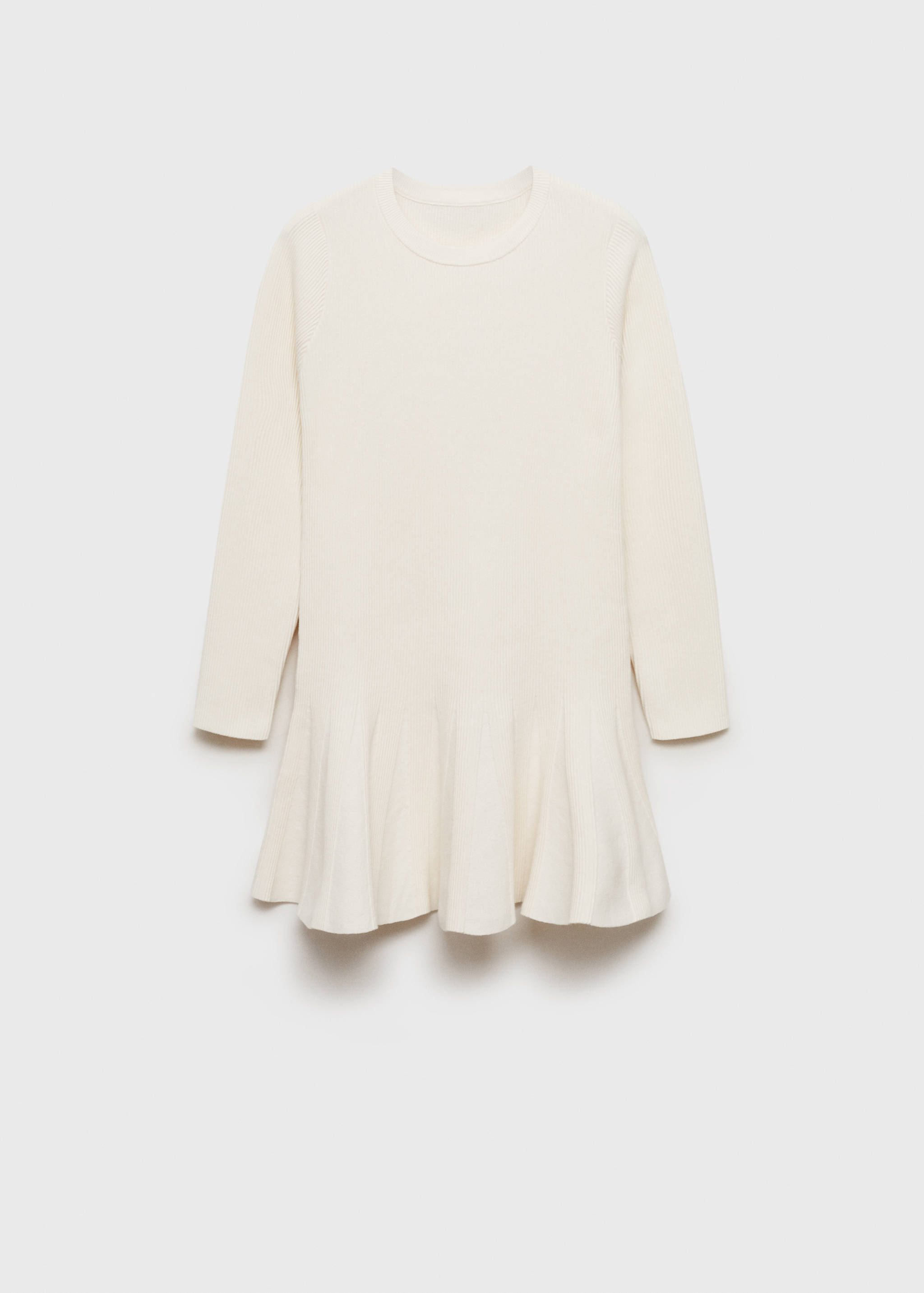 Short knitted dress with pleats - Article without model