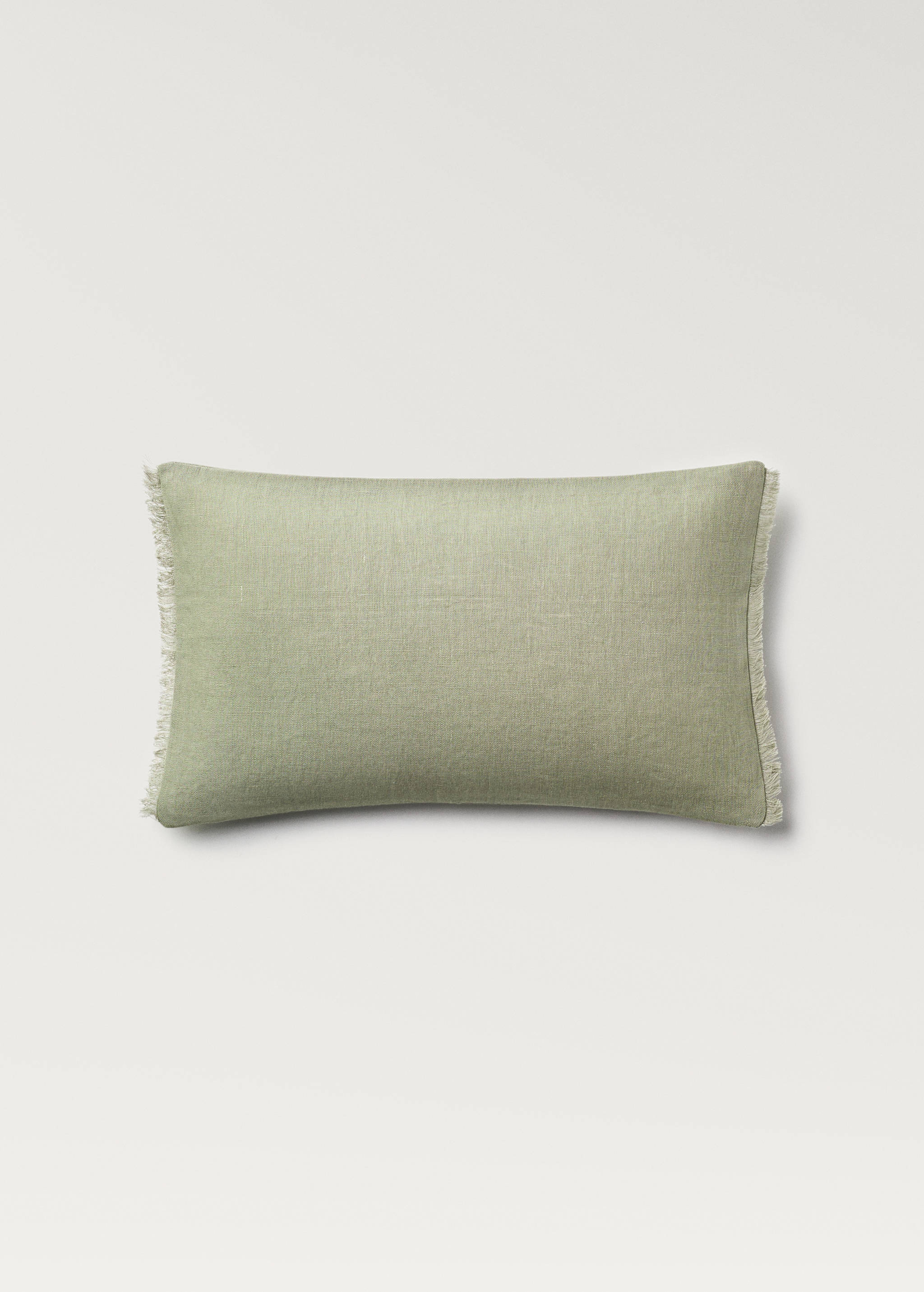 Linen fringed cushion cover 30x50 cm - Article without model
