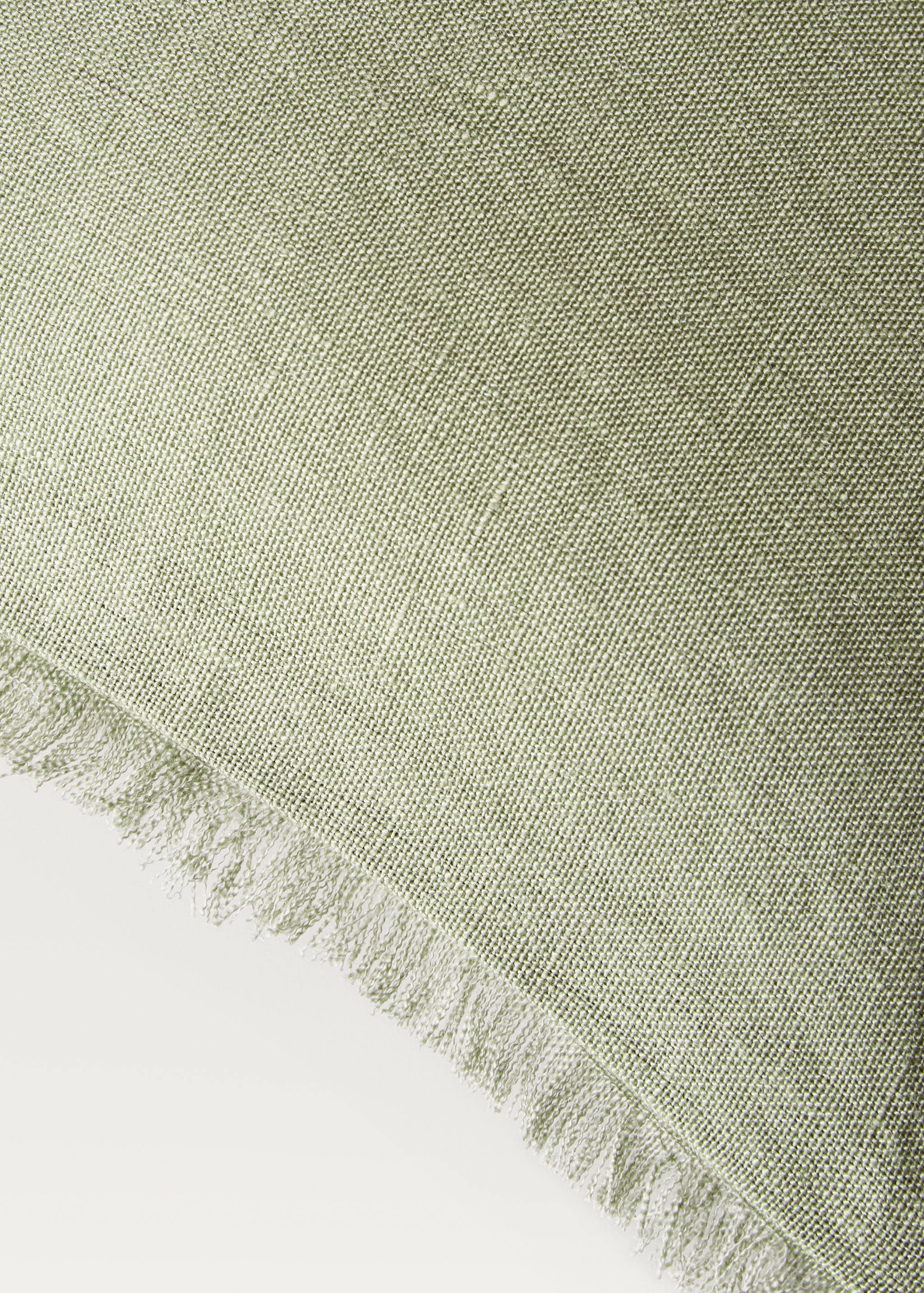 Linen fringed cushion cover 30x50 cm - Details of the article 1