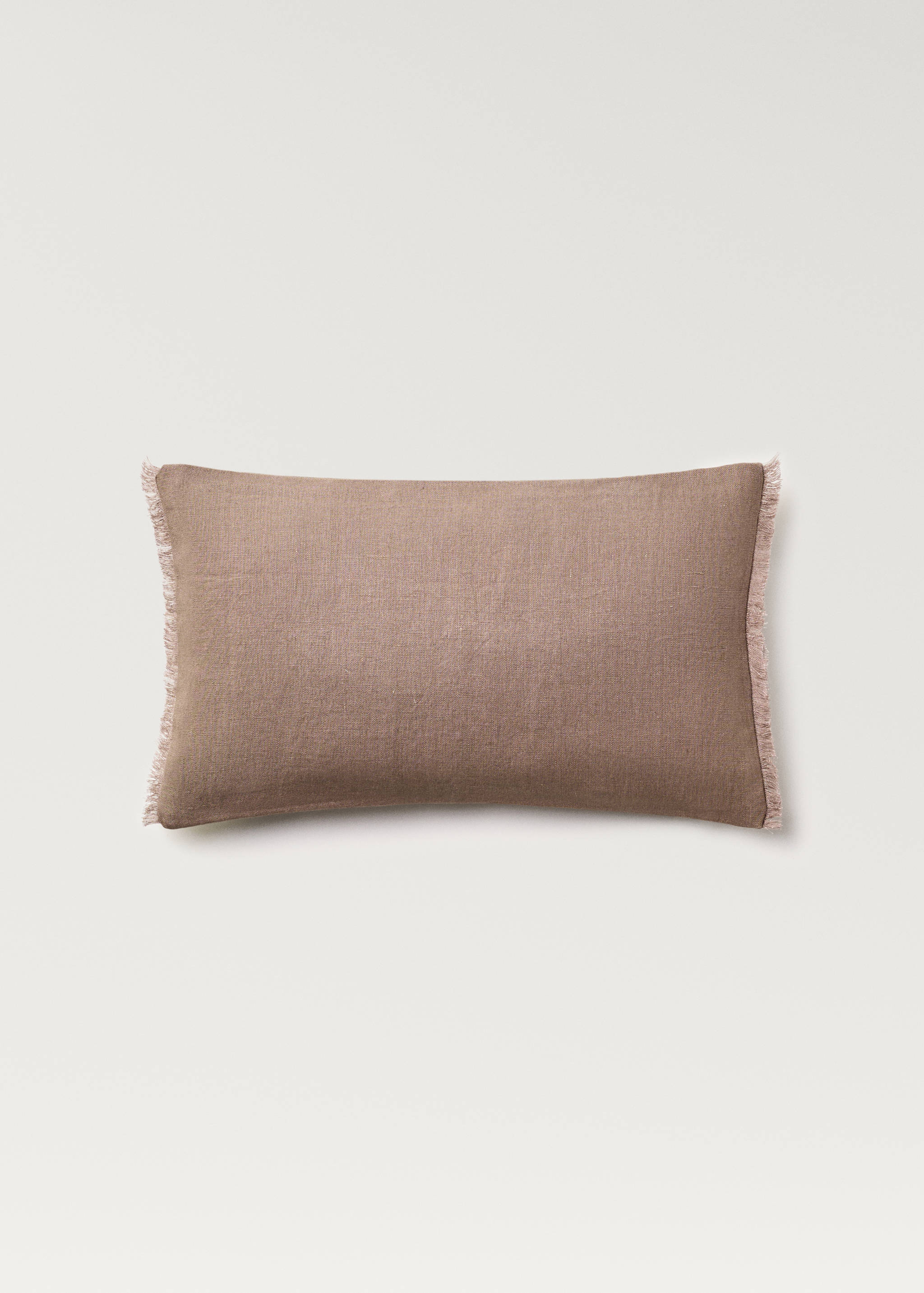 Linen fringed cushion cover 30x50 cm - Article without model