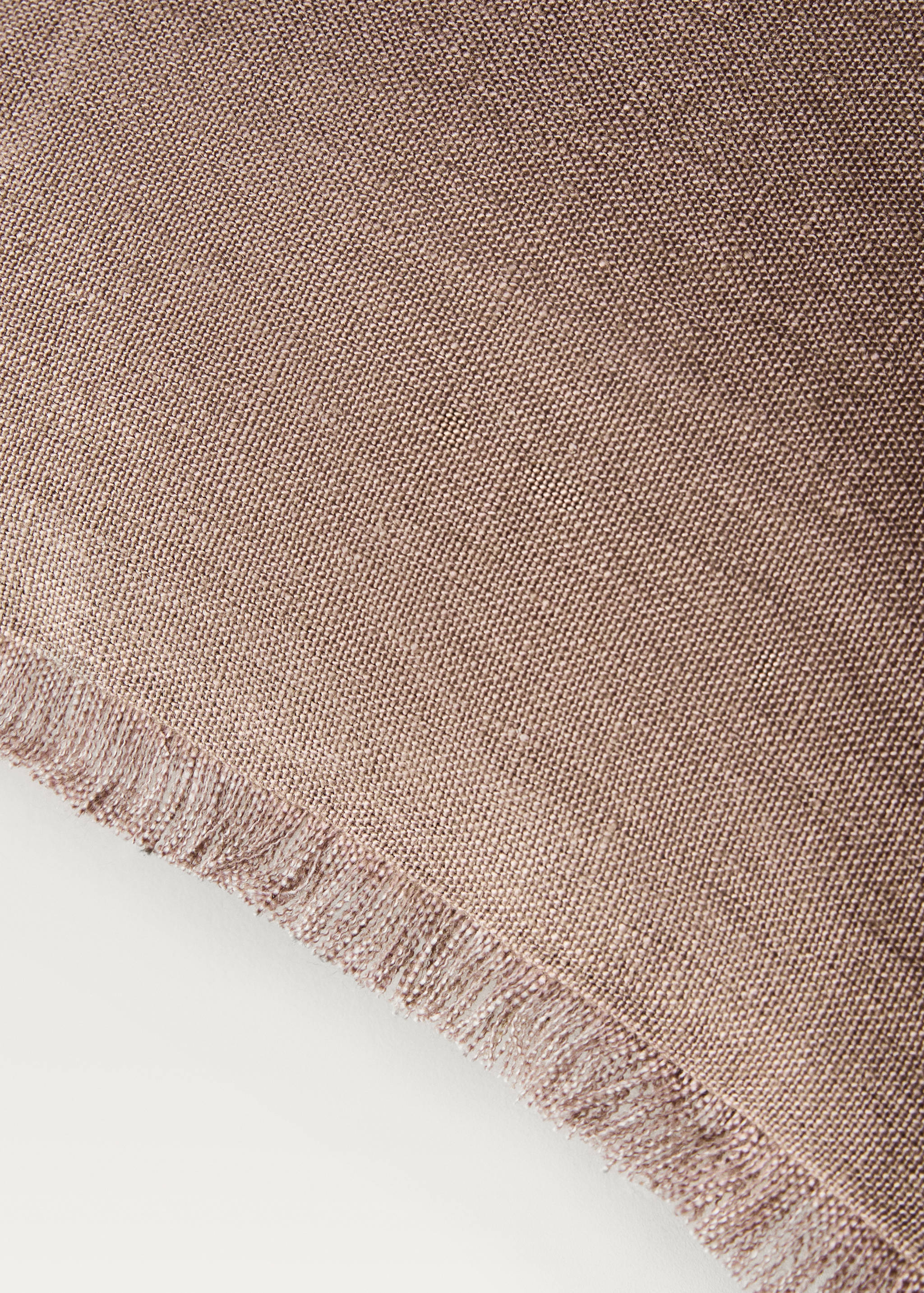 Linen fringed cushion cover 30x50 cm - Details of the article 1