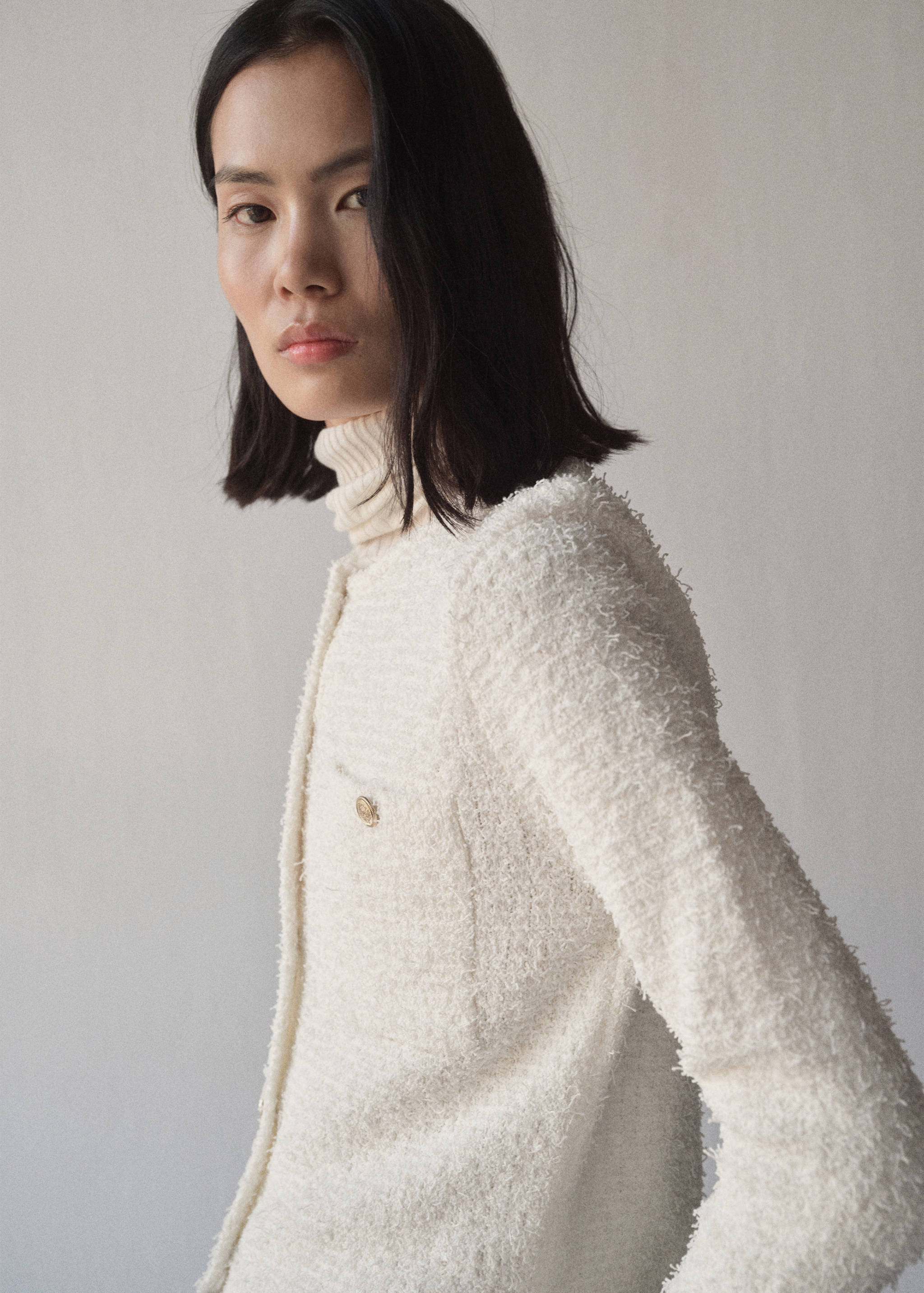 Tweed jacket with jewel buttons - Details of the article 1