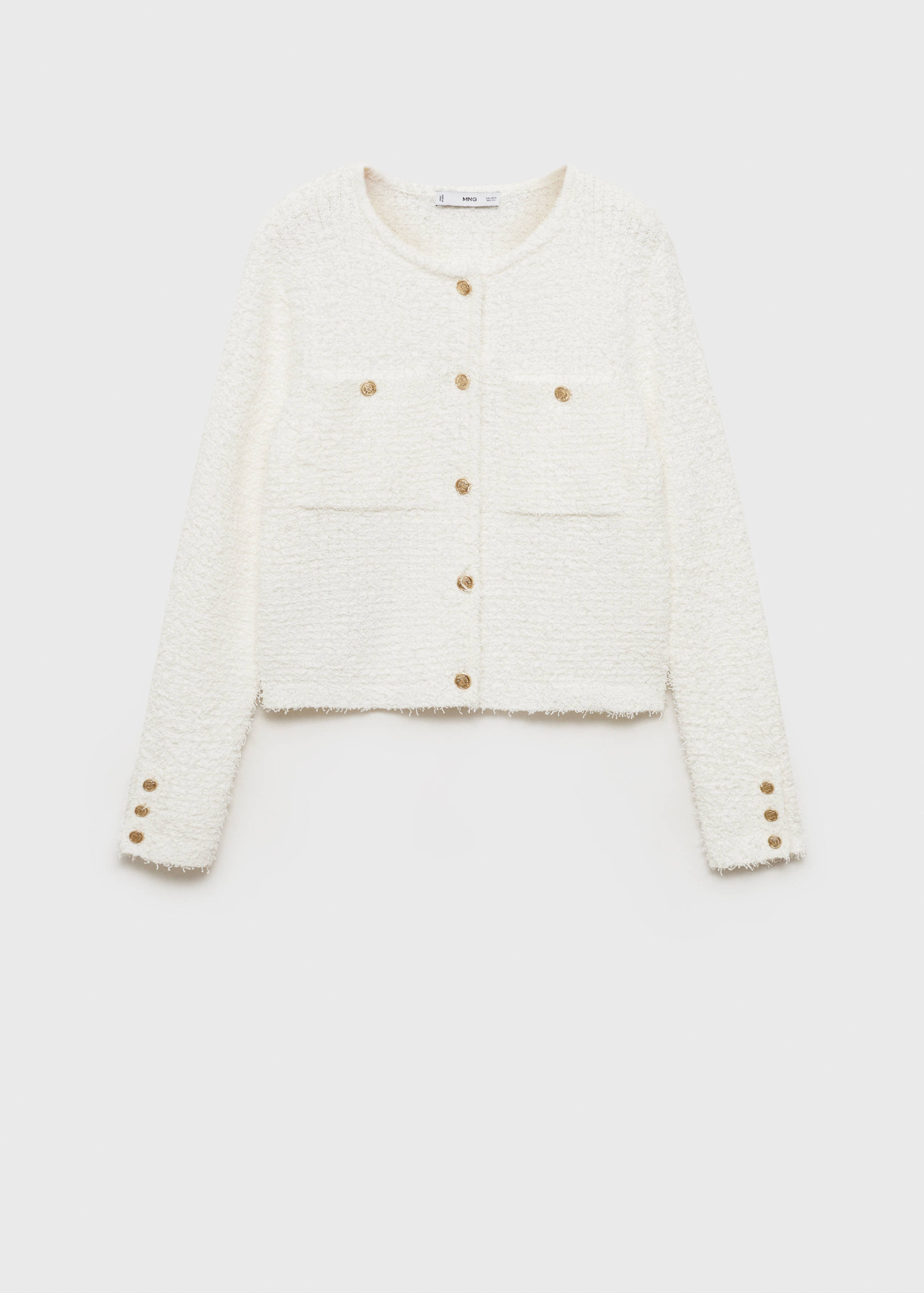 Tweed jacket with jewel buttons - Article without model