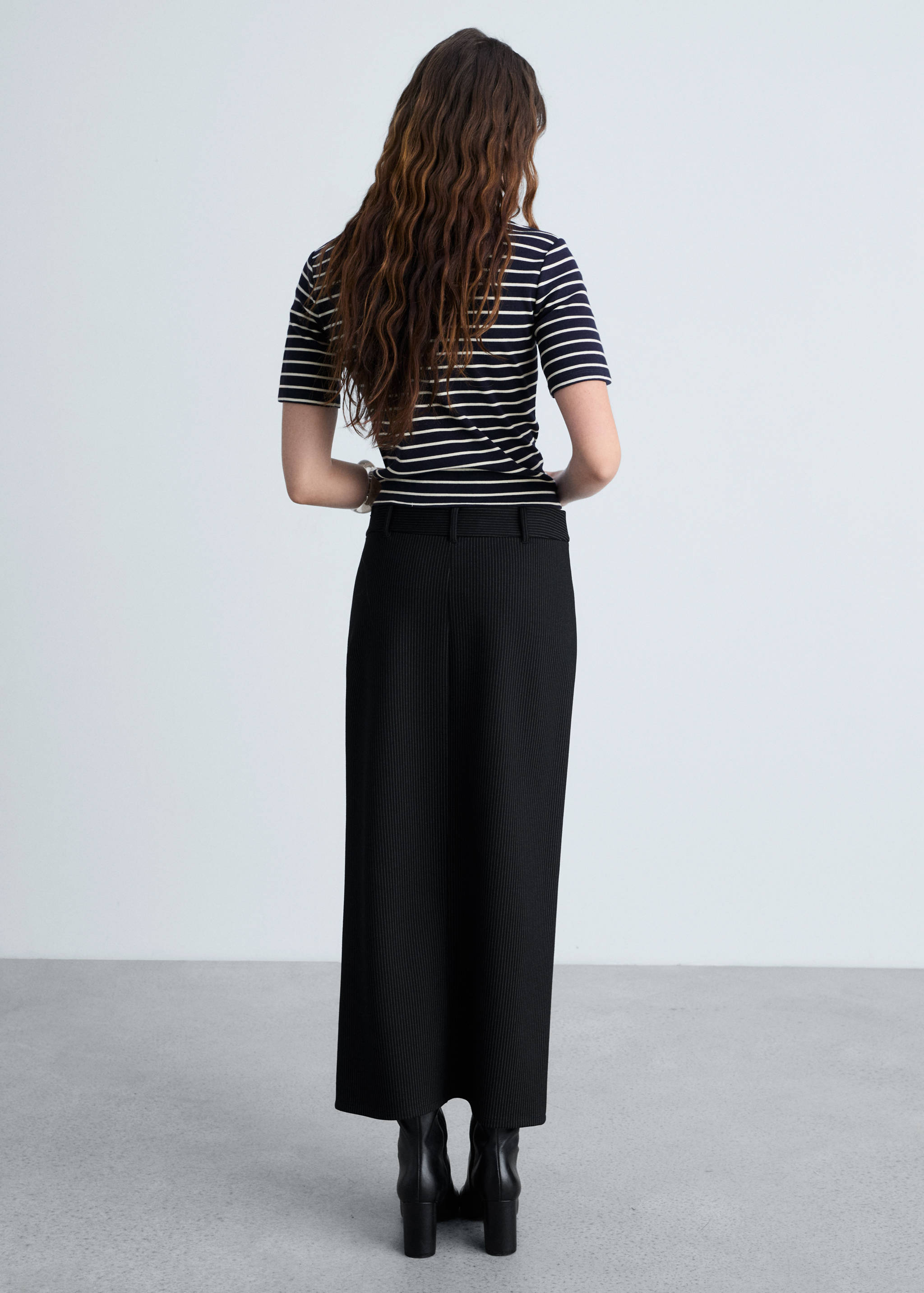 Gestreept katoenen T-shirt - Achterkant van het artikel