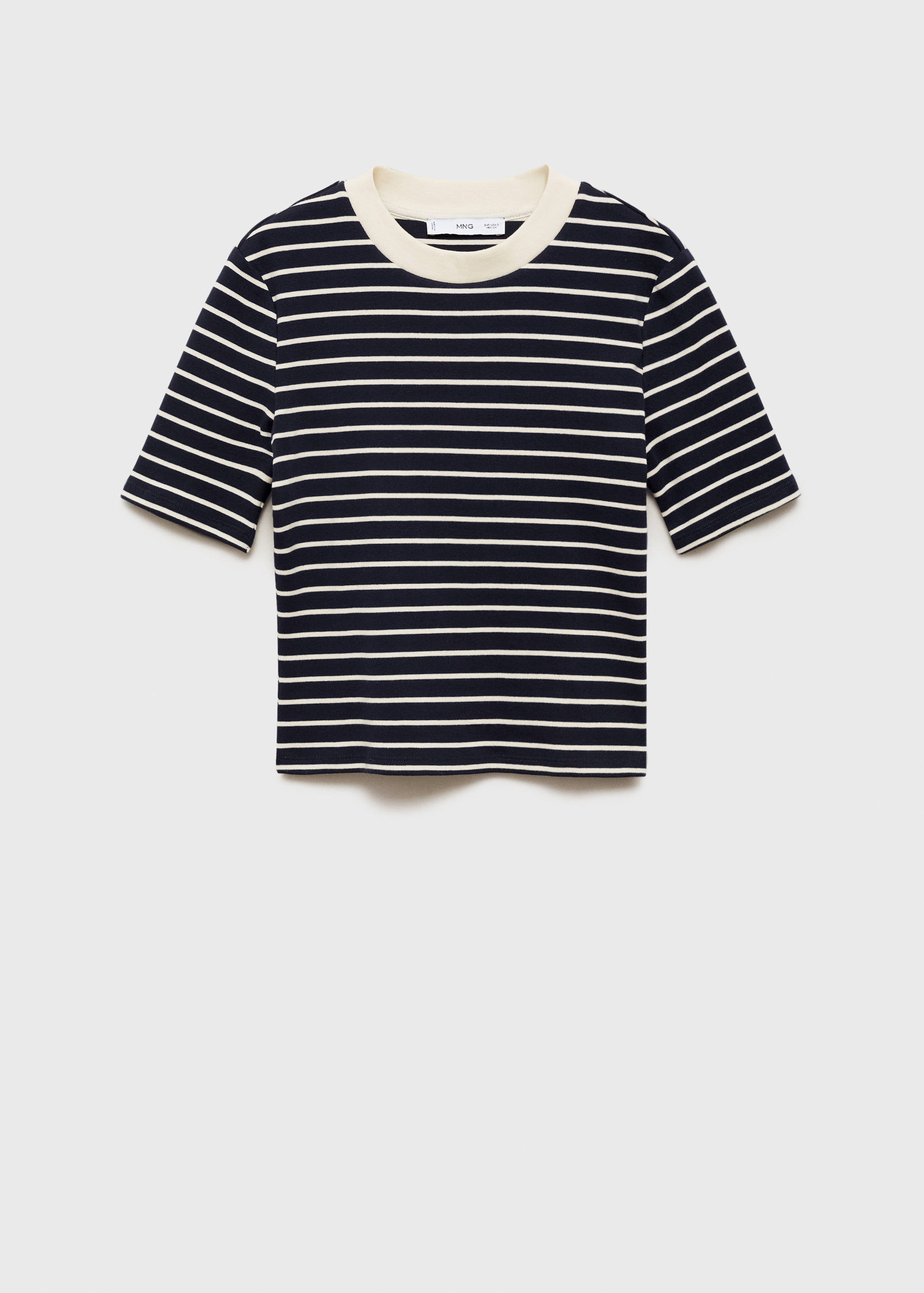 T-shirt coton à rayures - Article sans modèle
