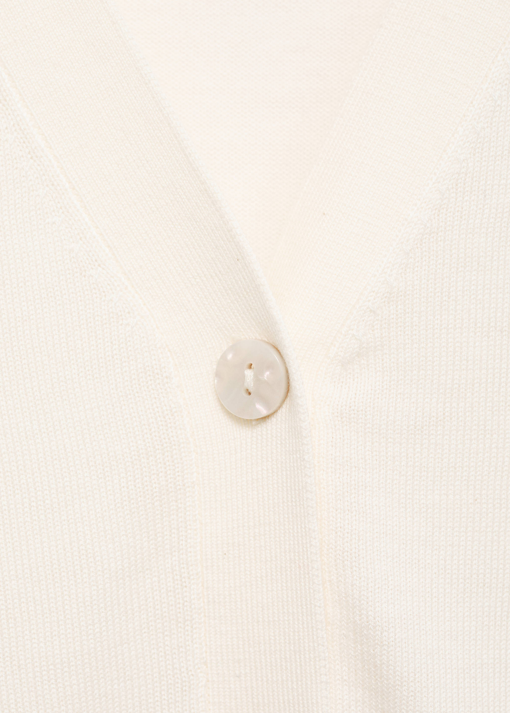 Kardigan z prążkowanej dzianiny z domieszką jedwabiu morwowego - Szczegóły artykułu 8