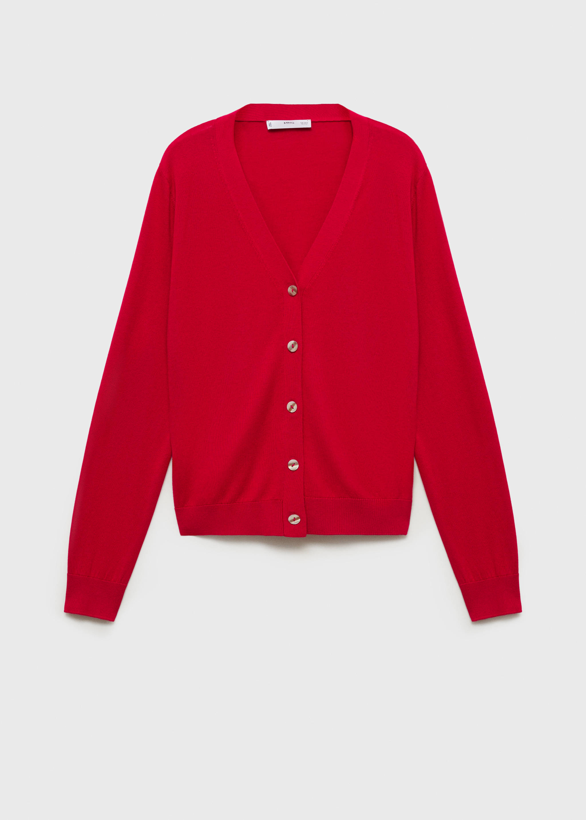 Mulberry silk-blend ribbed cardigan - Article without model