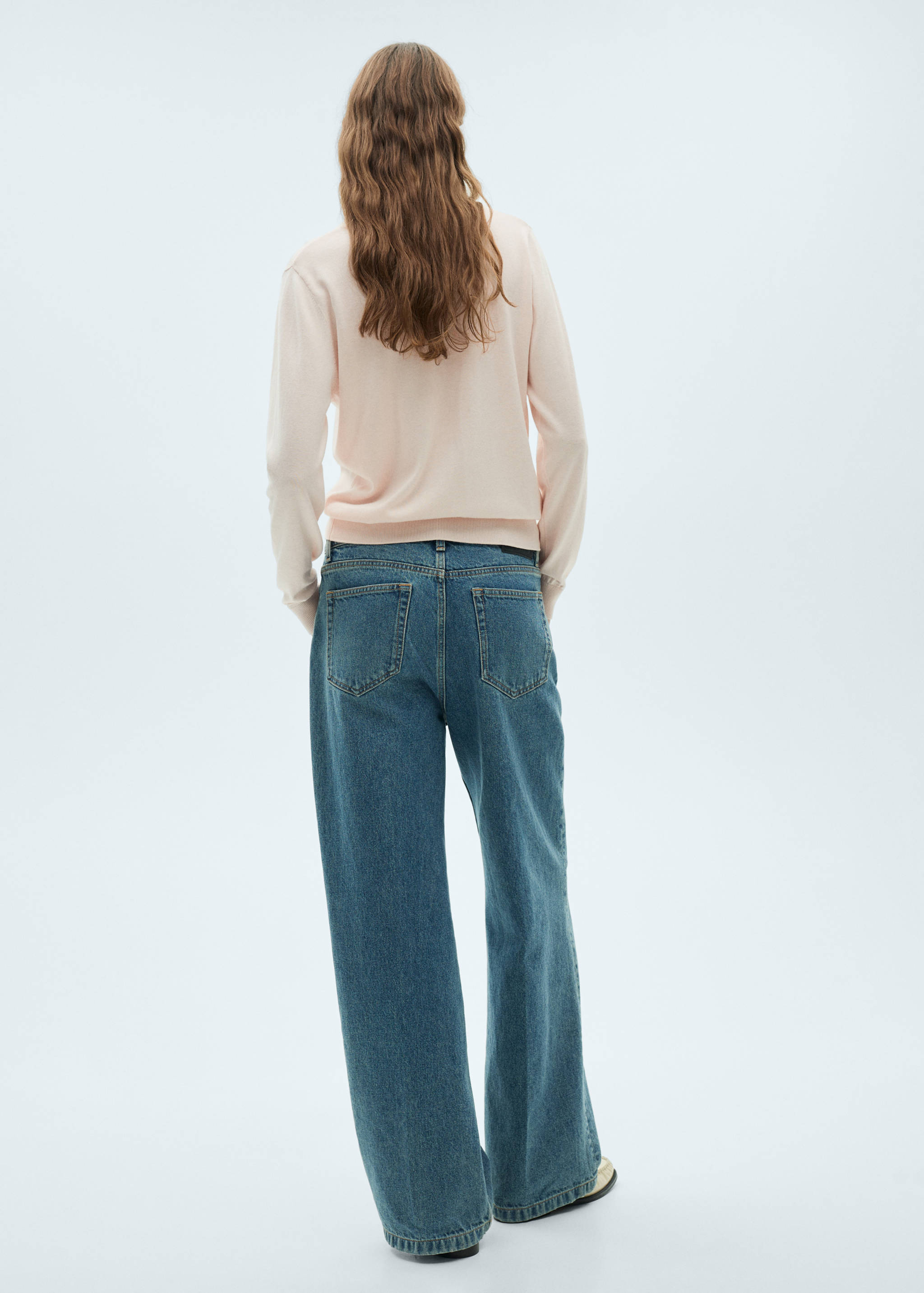 Mulberry silk-blend ribbed cardigan - Reverse of the article