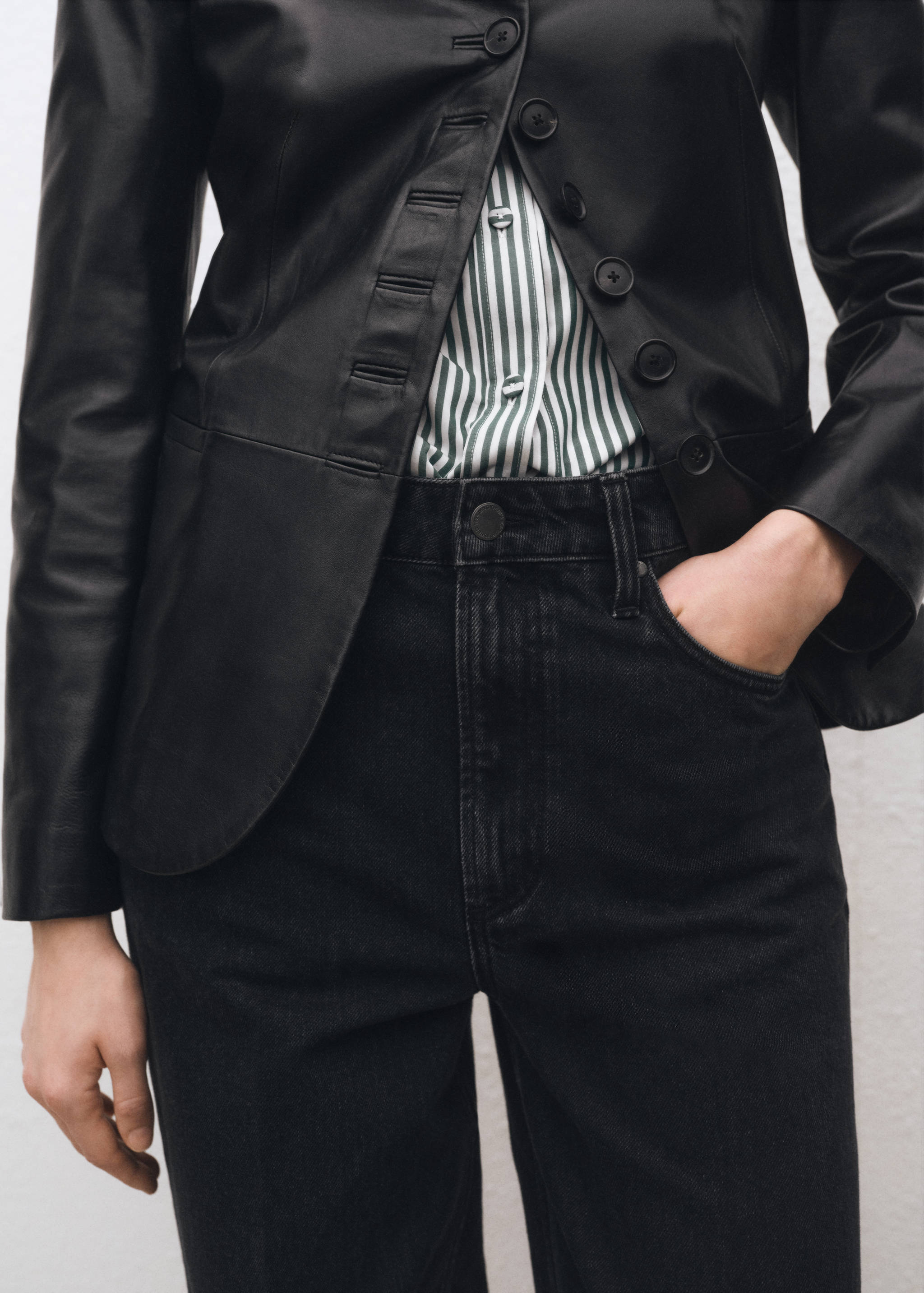 Jeans rectos tiro alto - Detalle del artículo 1