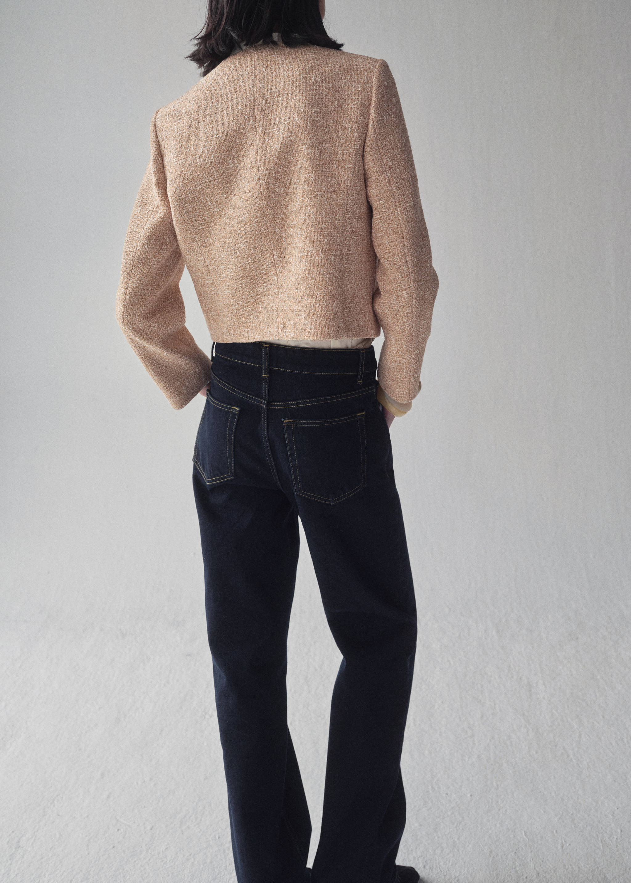 Veste tweed double boutonnage - Verso de l’article