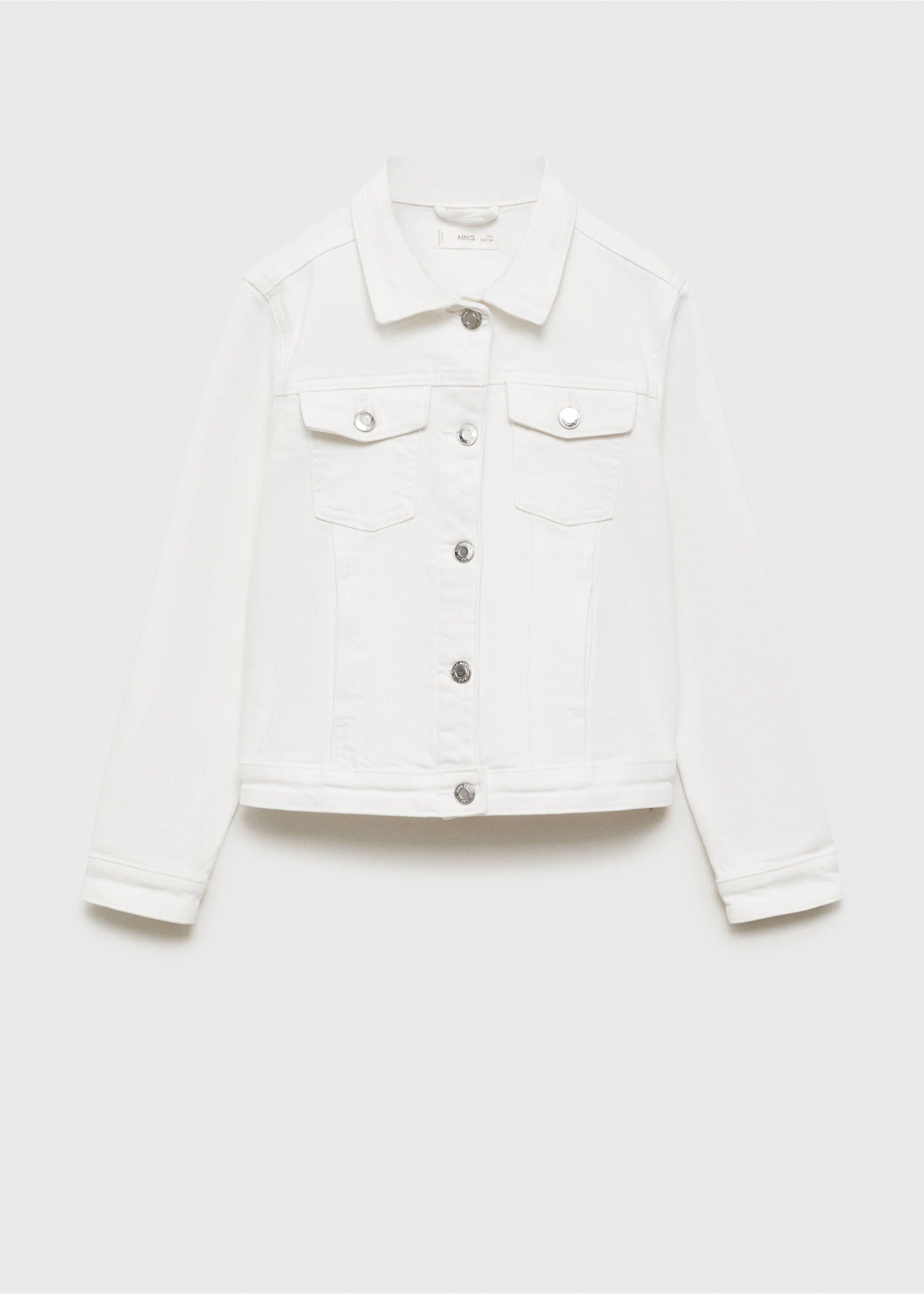 Denim jacket - Article without model, White. Ref: 87074386-00.
