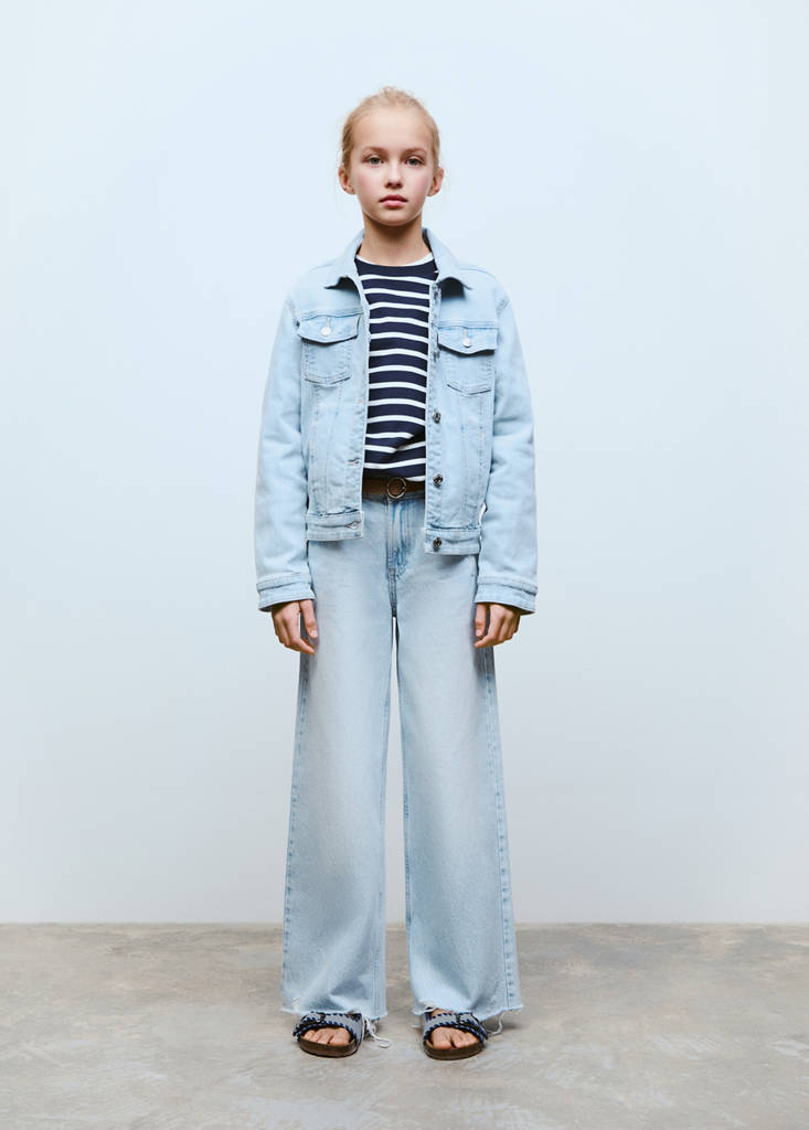 MANGO KIDS - Blouson en jean bleu clair - 6 - Fille