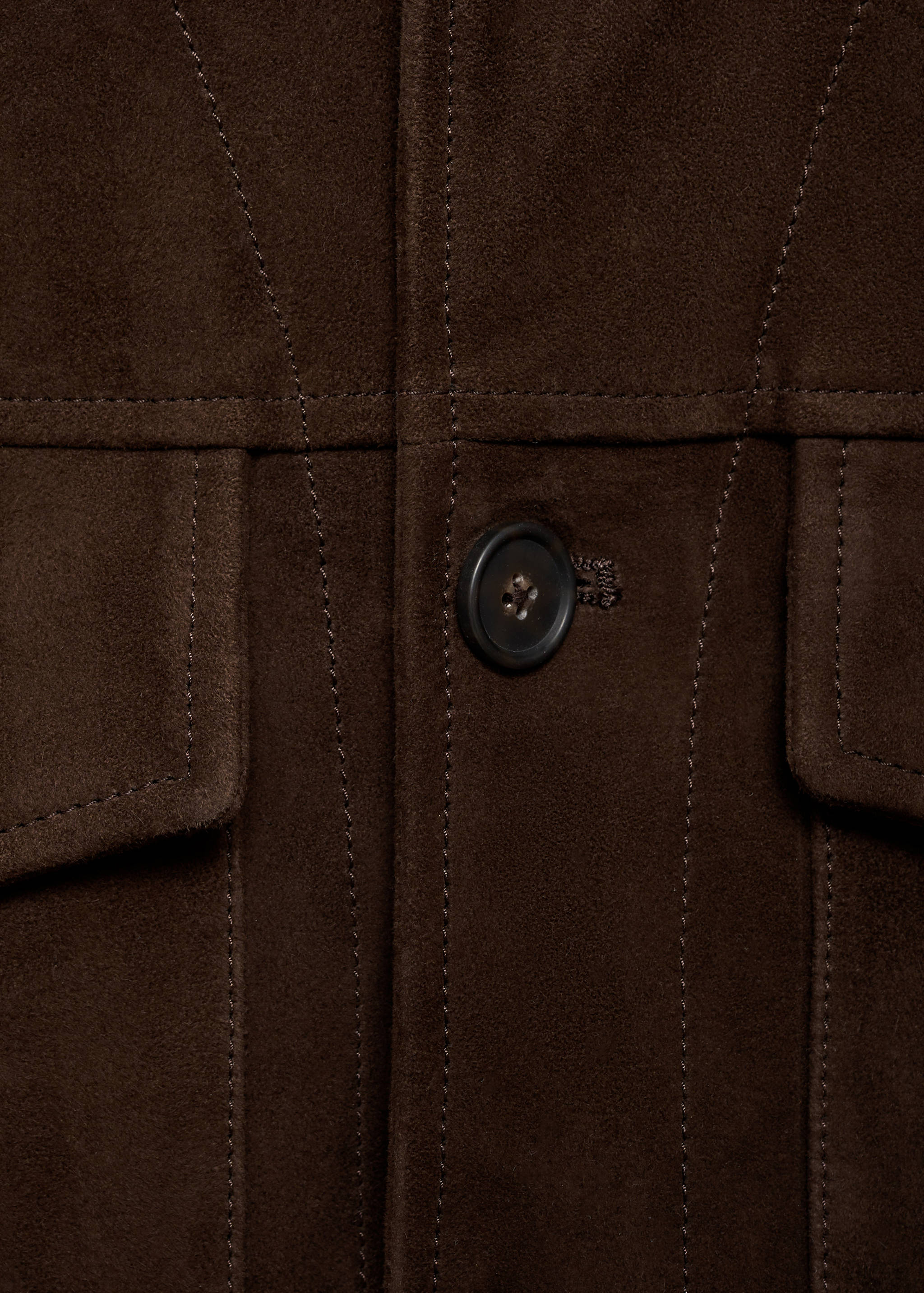 Suede jacket with pockets - Details of the article 0