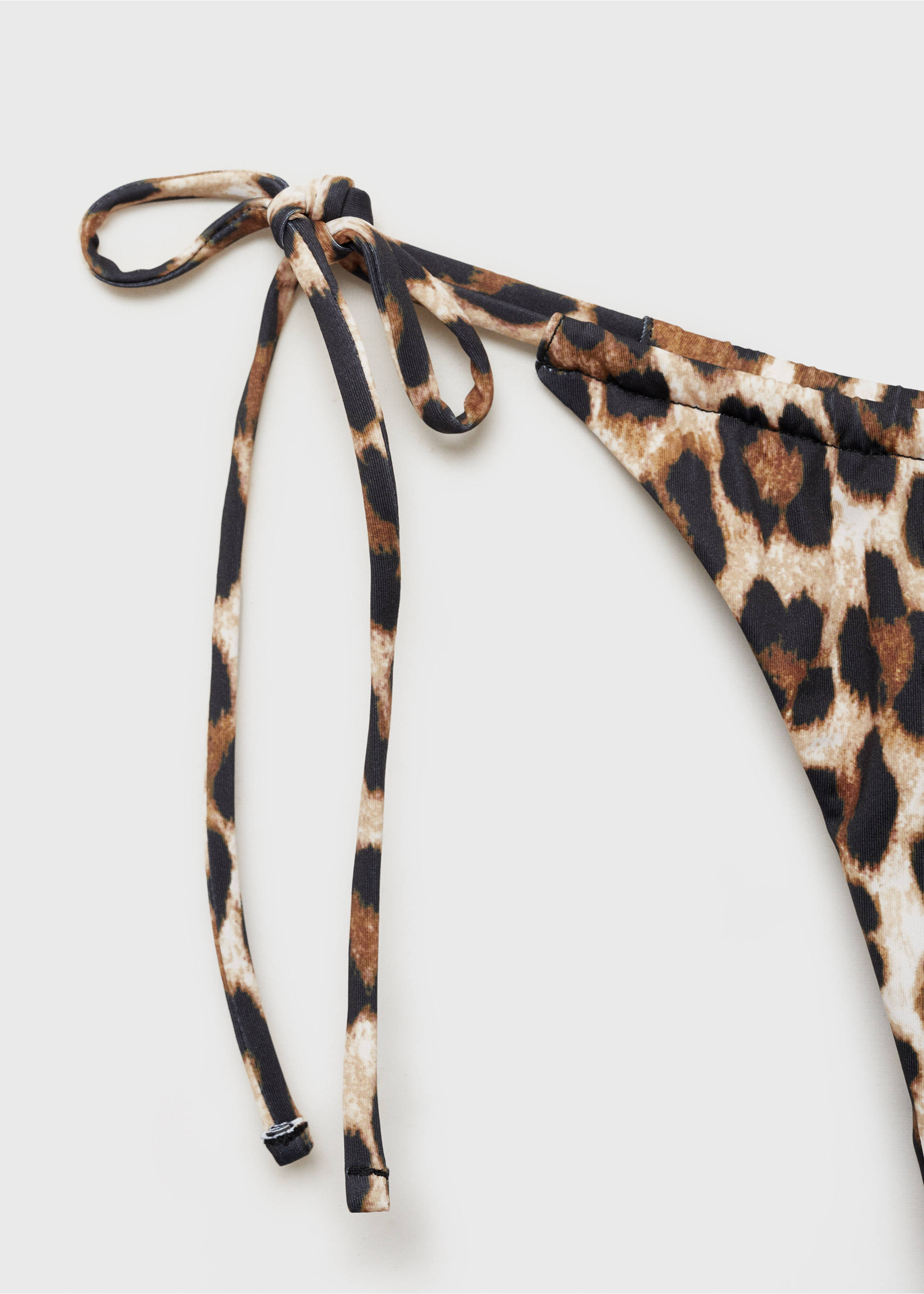 Animal print bikini bottom - Details of the article 8, Brown. Ref: 87074392-00.