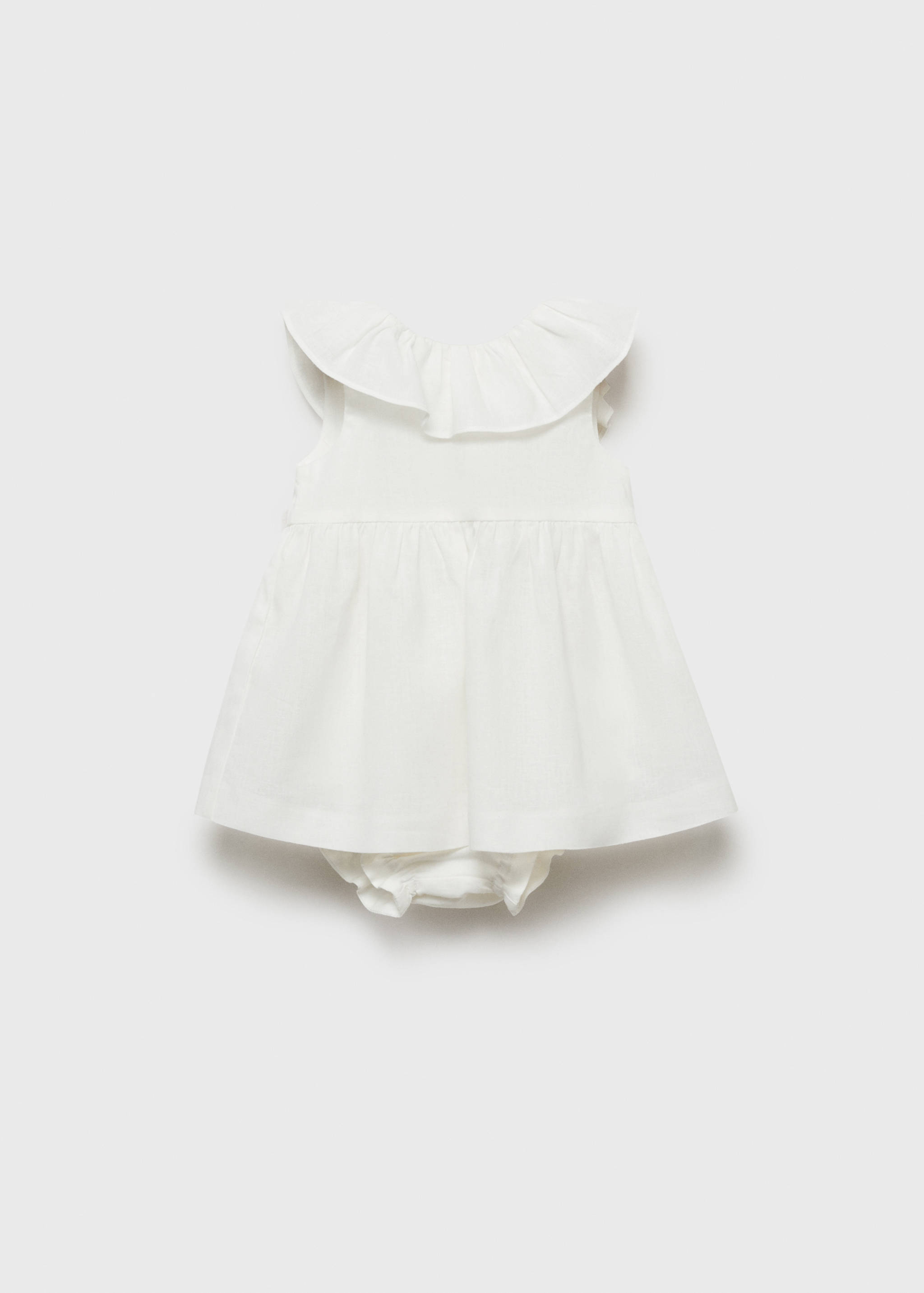 Linen dress with bow and frog - Article without model