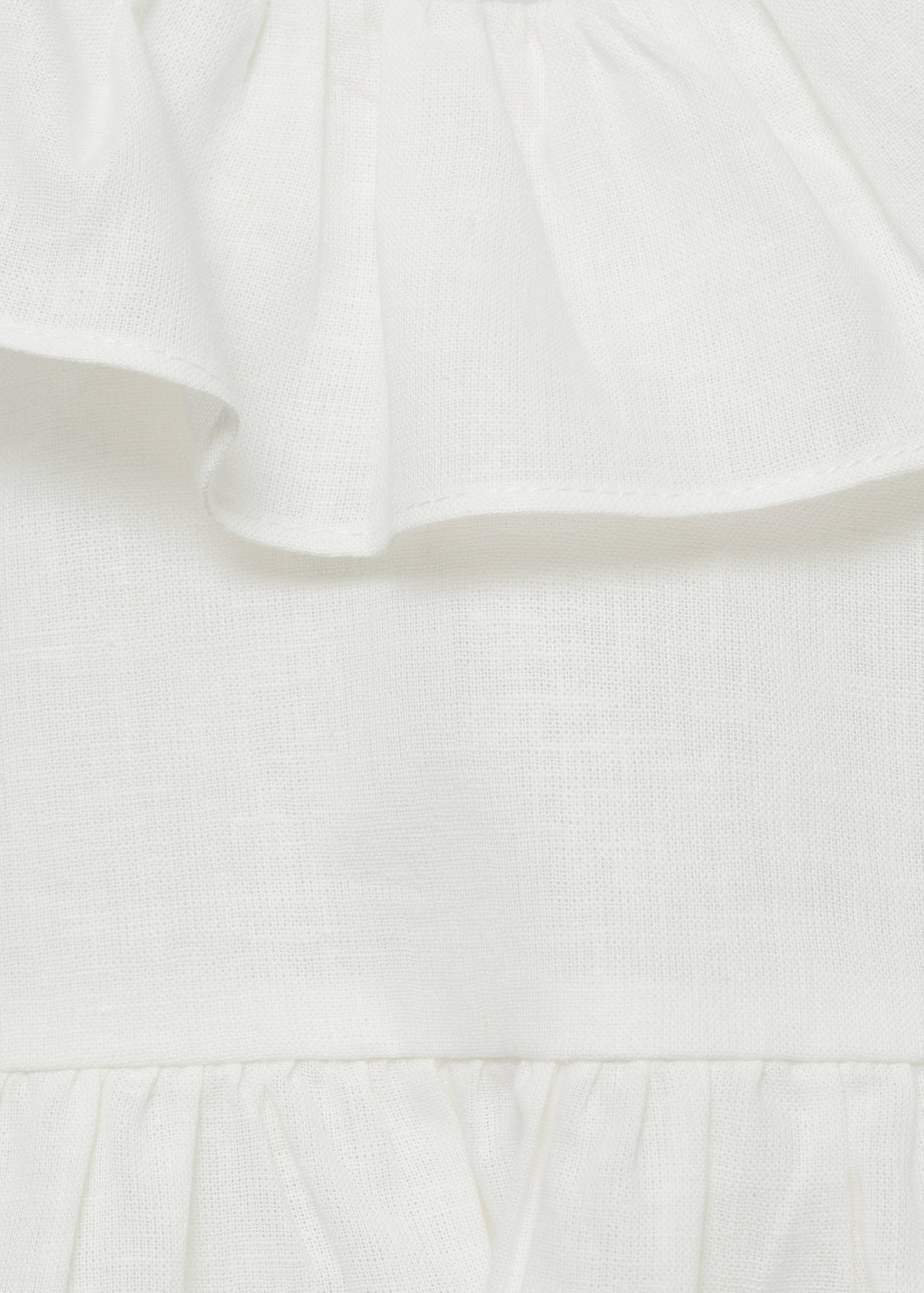 Linen dress with bow and frog - Details of the article 8