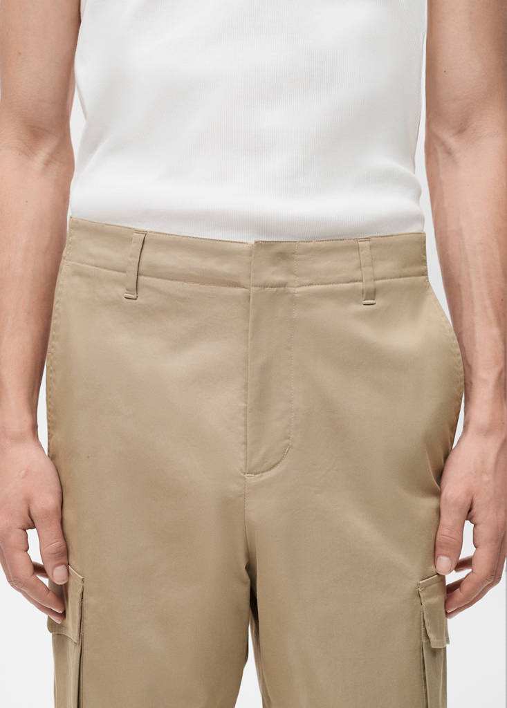 Relaxed-fit cargo trousers — Medium Brown