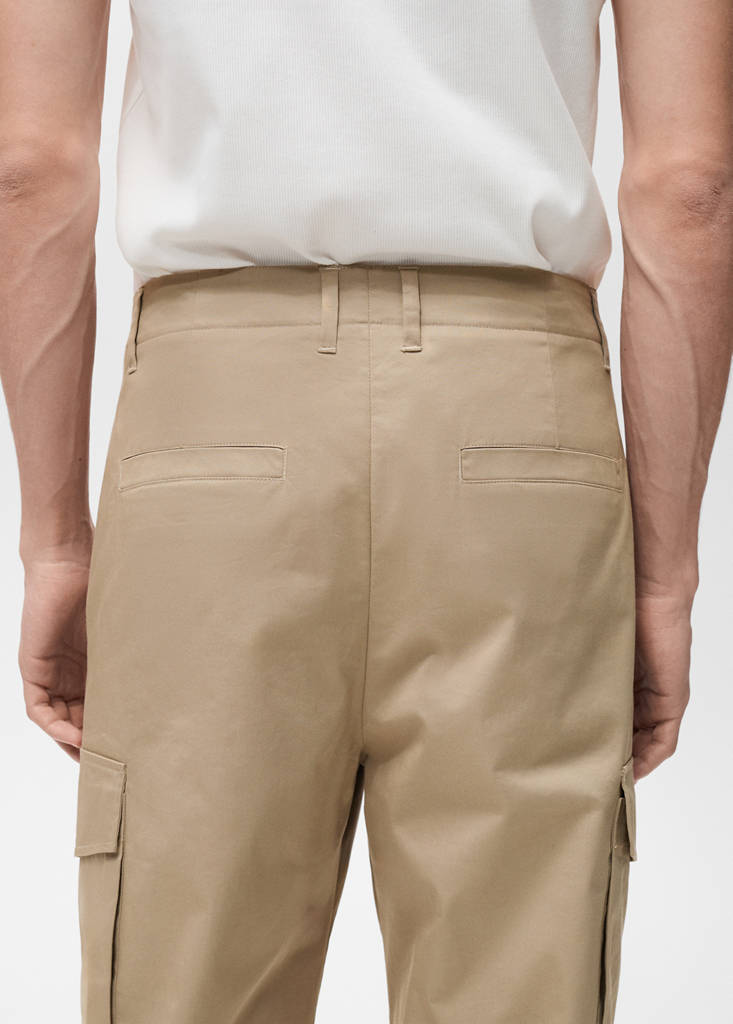 Relaxed-fit cargo trousers — Medium Brown
