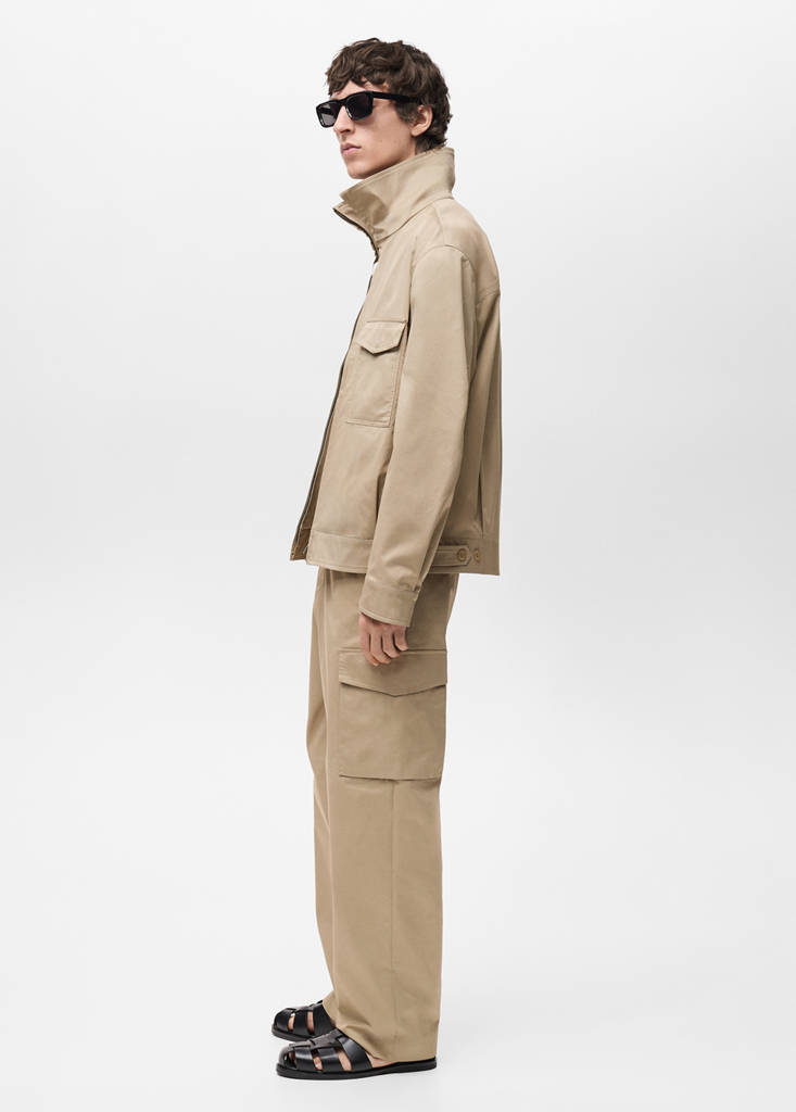 Relaxed-fit cargo trousers — Medium Brown
