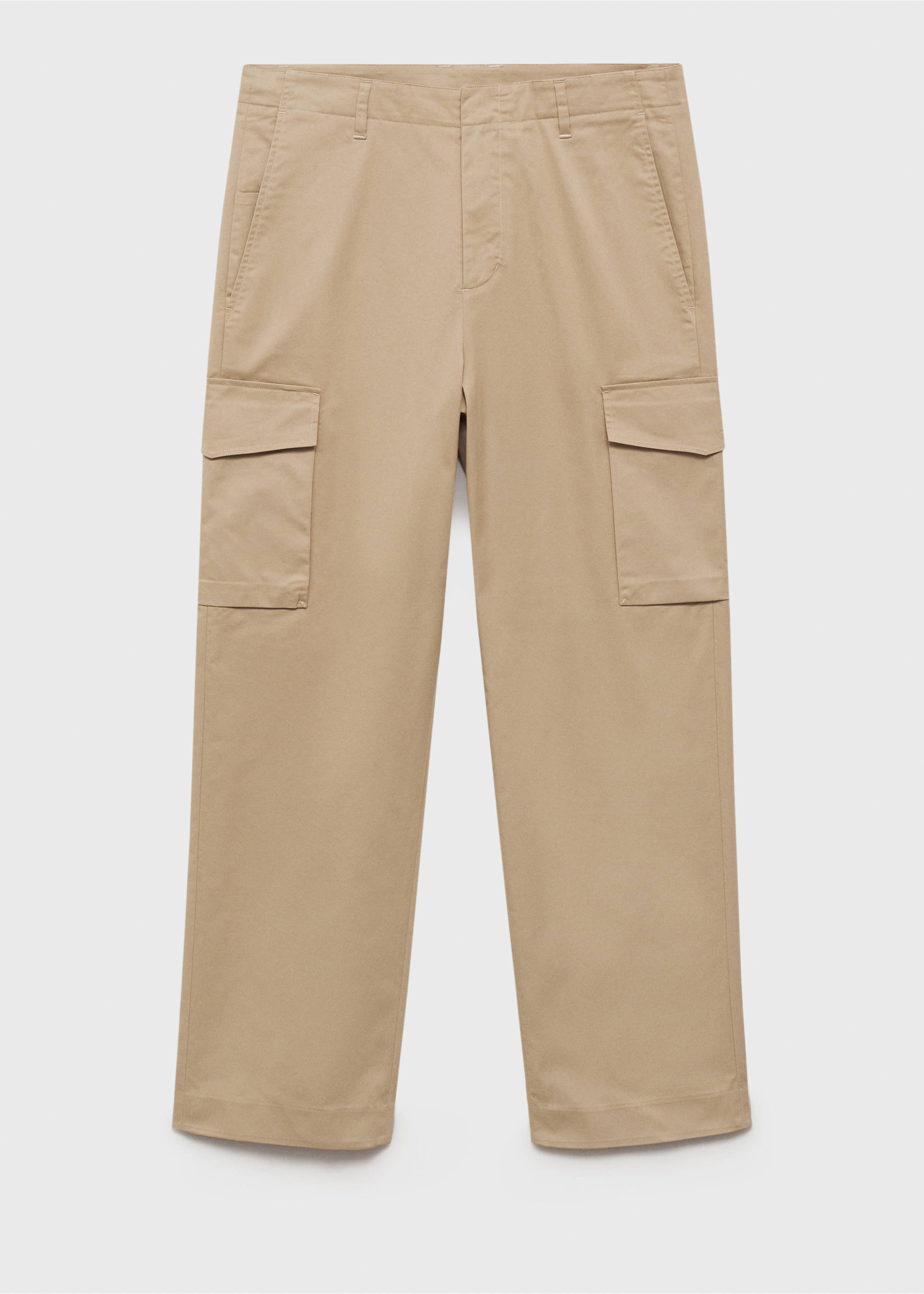 Rahat kesim kargo pantolon - Modelsiz ürün, Orta Kahverengi. Ref: 87074396-00.