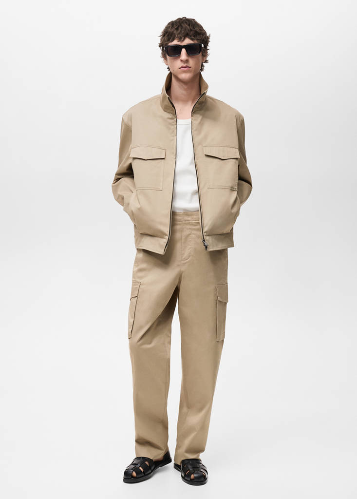 Relaxed-fit cargo trousers — Medium Brown