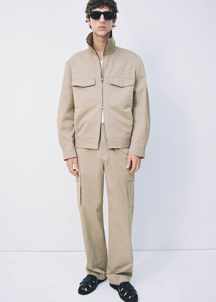 Relaxed-fit cargo trousers — Medium Brown
