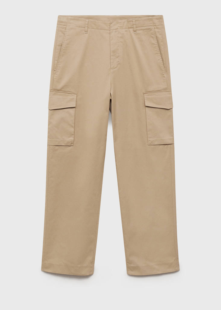 Relaxed-fit cargo trousers — Medium Brown