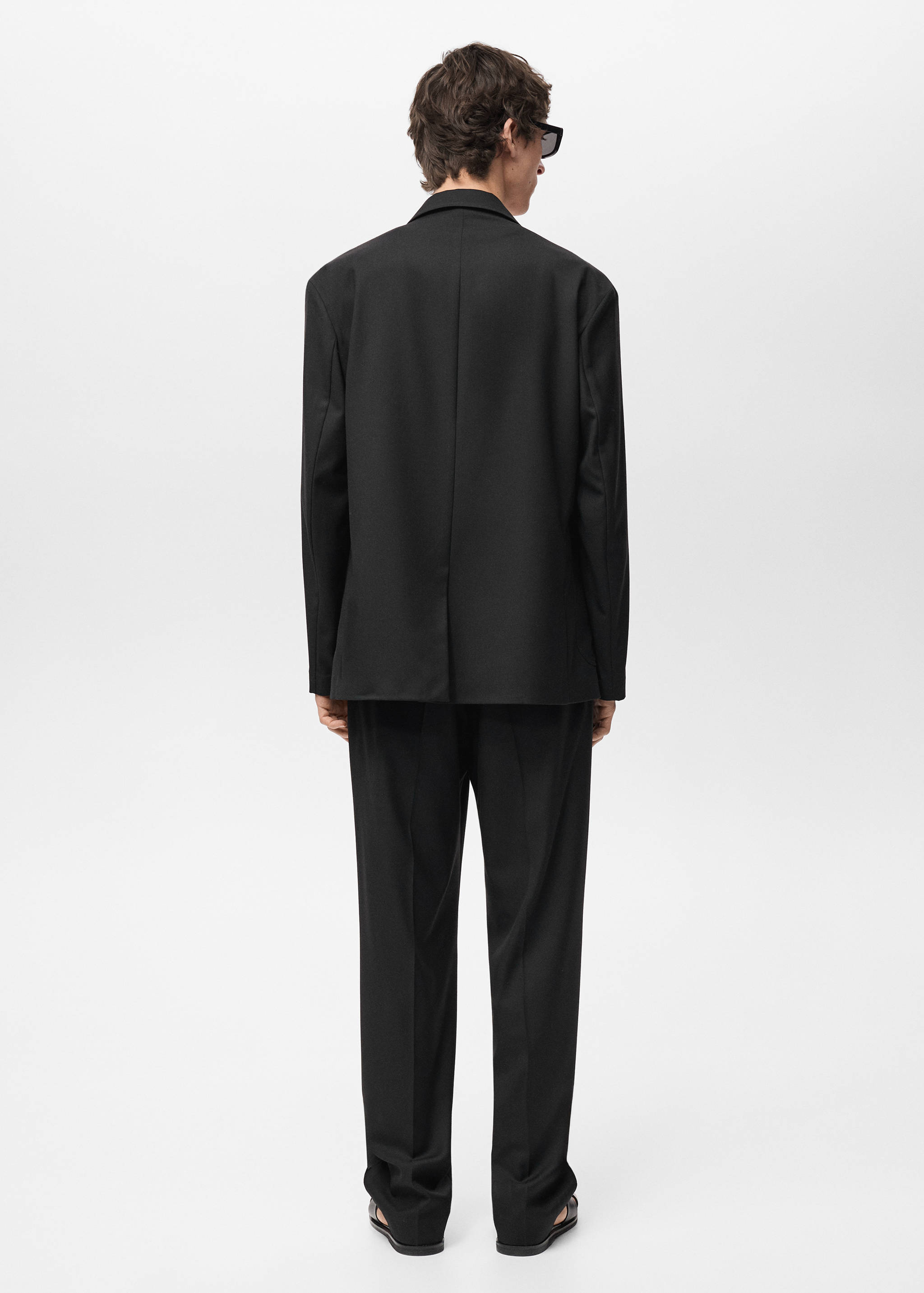 Relaxed fit suit blazer - Reverse of the article