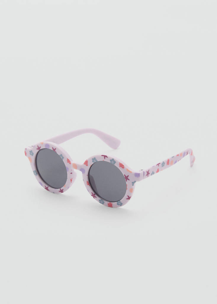 Resin frame glasses — Lilac