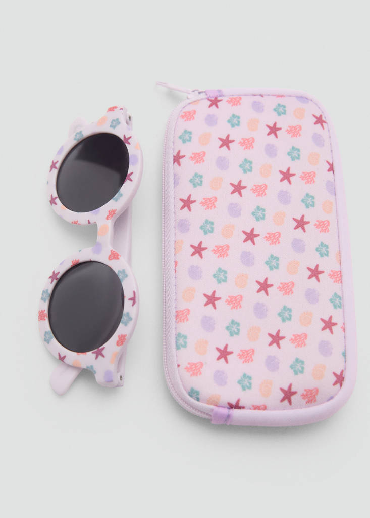 Resin frame glasses — Lilac