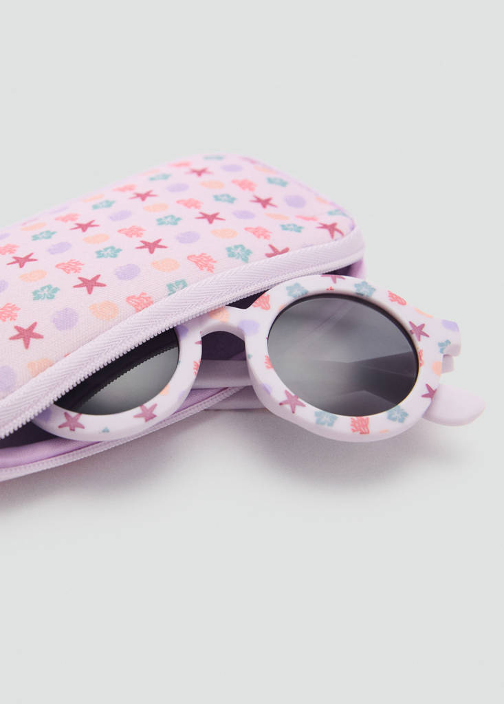 Resin frame glasses — Lilac