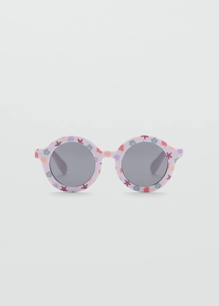 Resin frame glasses — Lilac