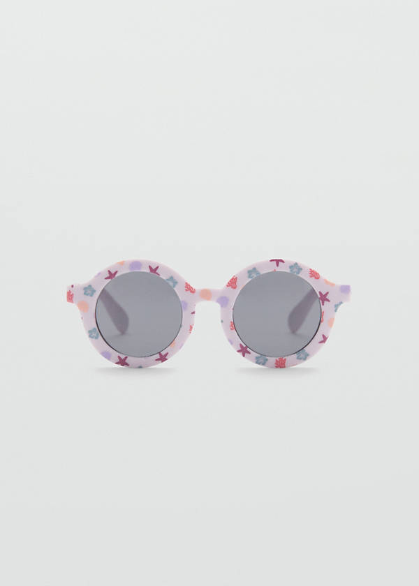 Resin frame glasses — Lilac