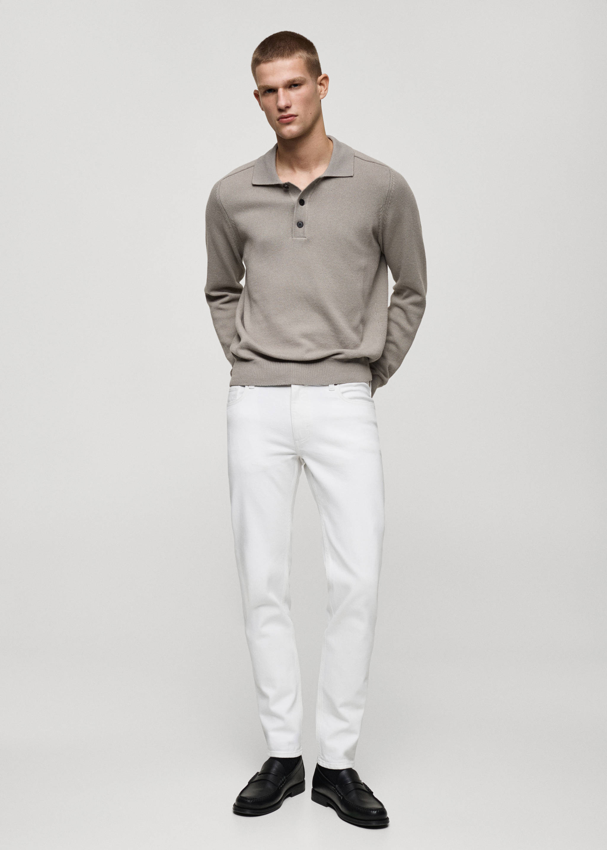 Slim fit white Jan jeans - General plane