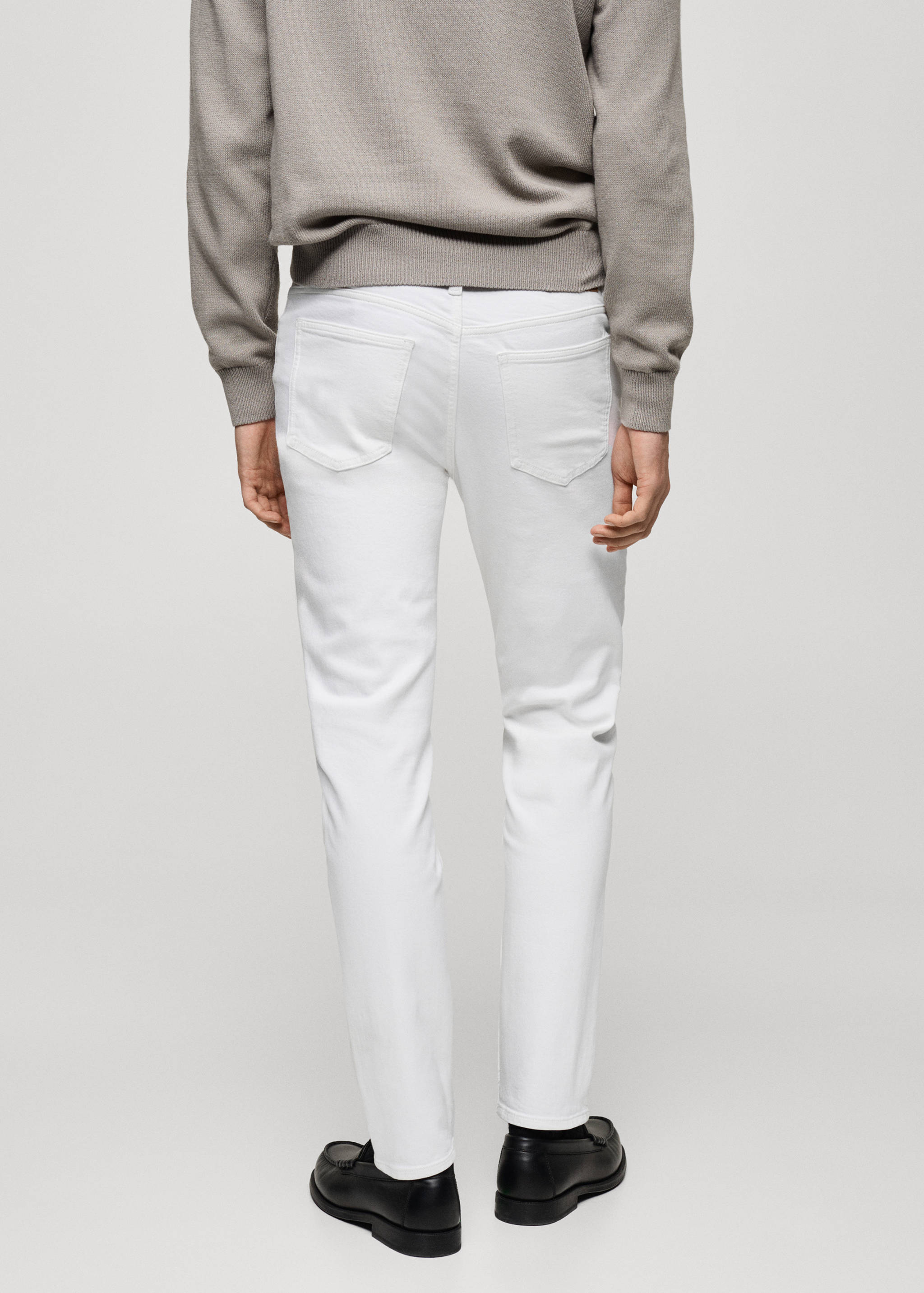 Slim fit white Jan jeans - Reverse of the article