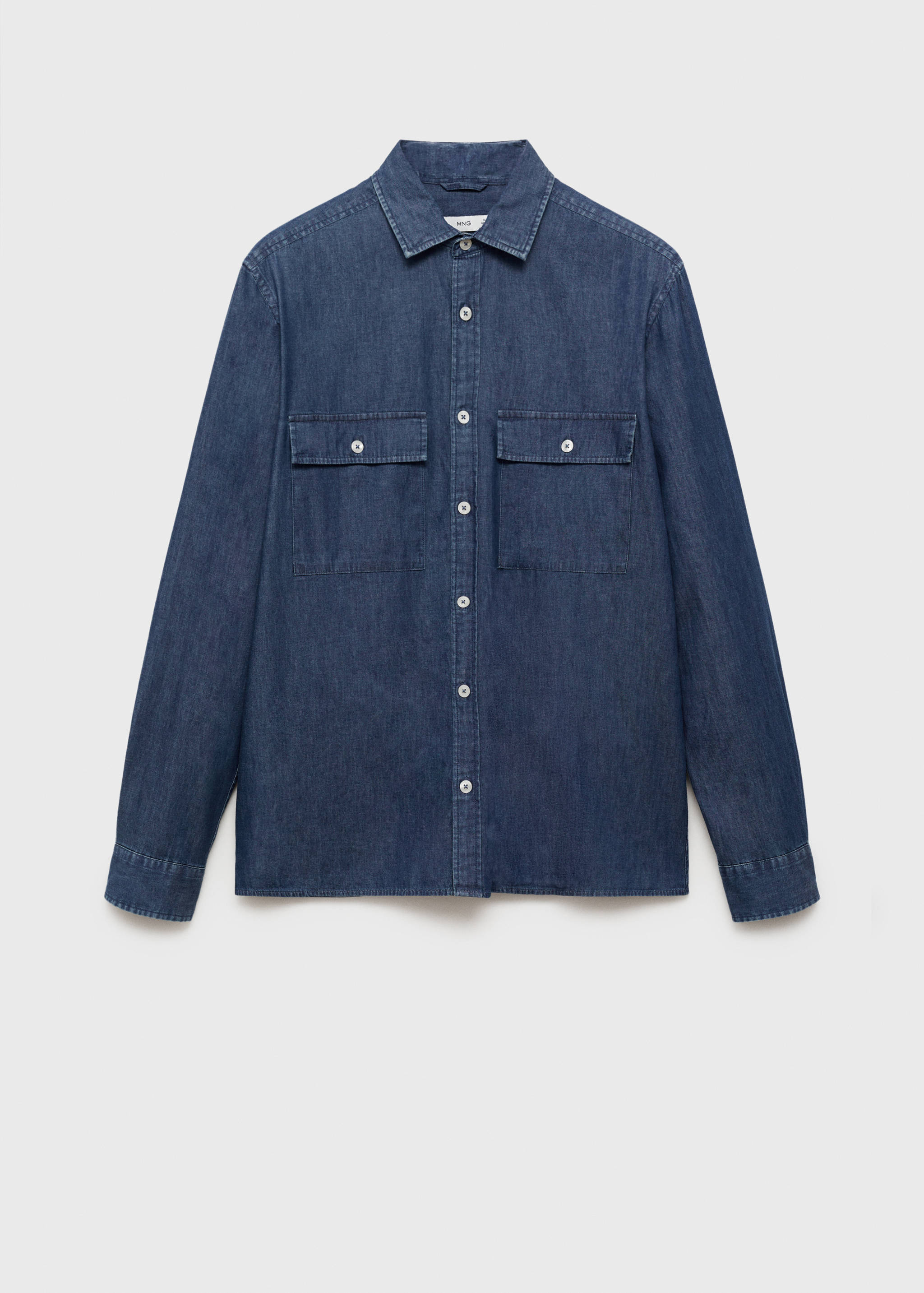 100% cotton chambray shirt - Article without model