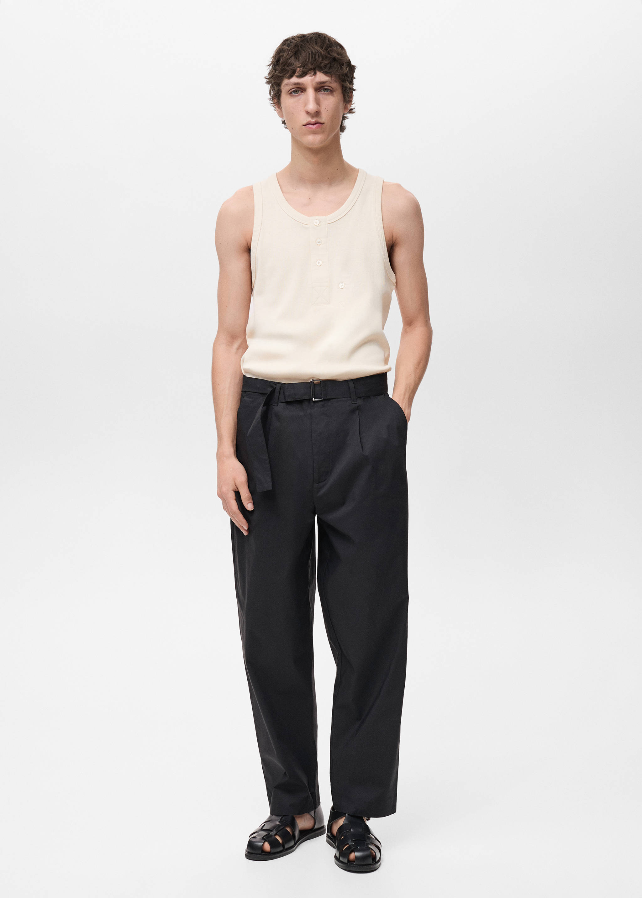 Майка 100% хлопок с пуговицами - Общий план