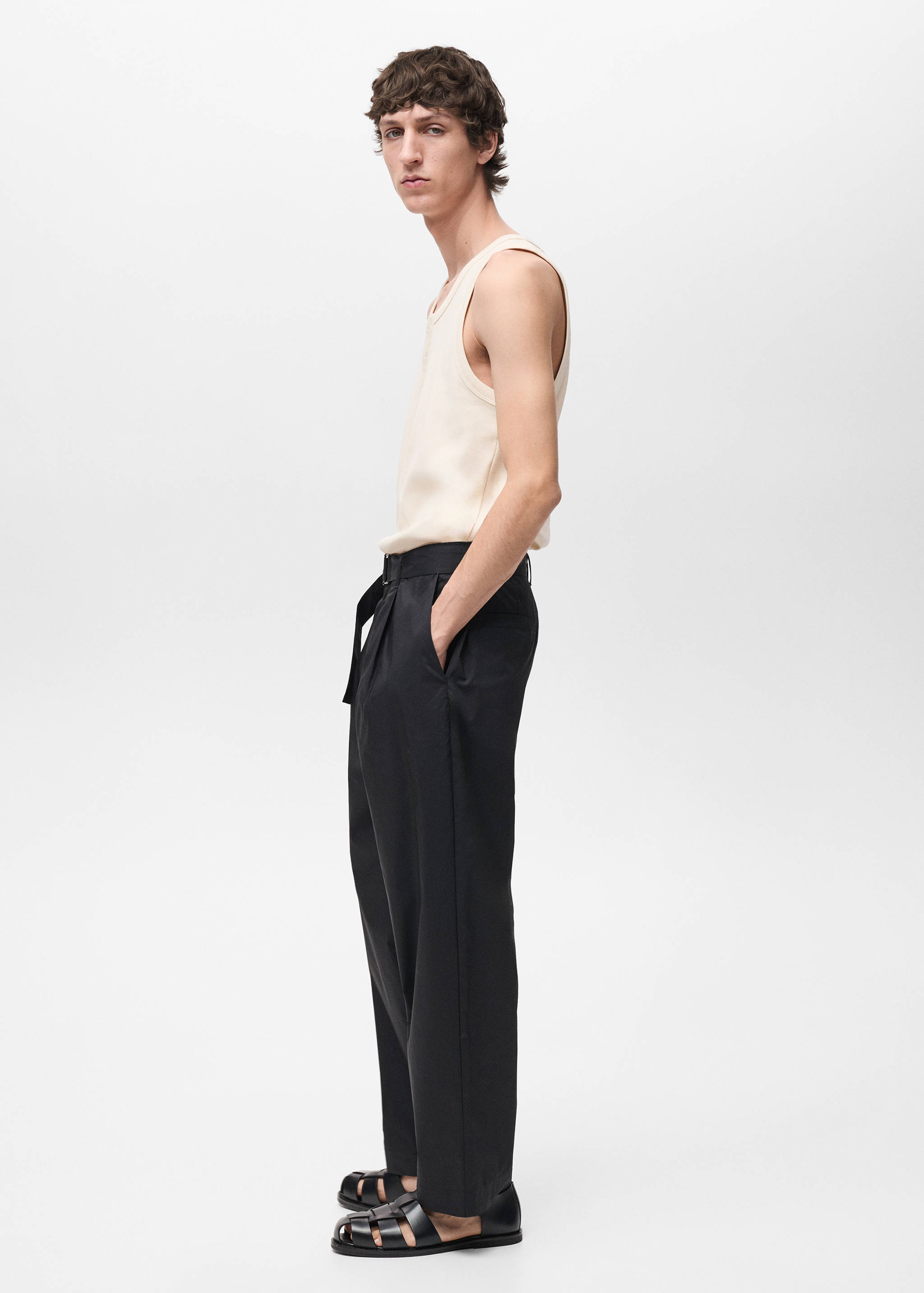 Майка 100% хлопок с пуговицами - Деталь изделия 2