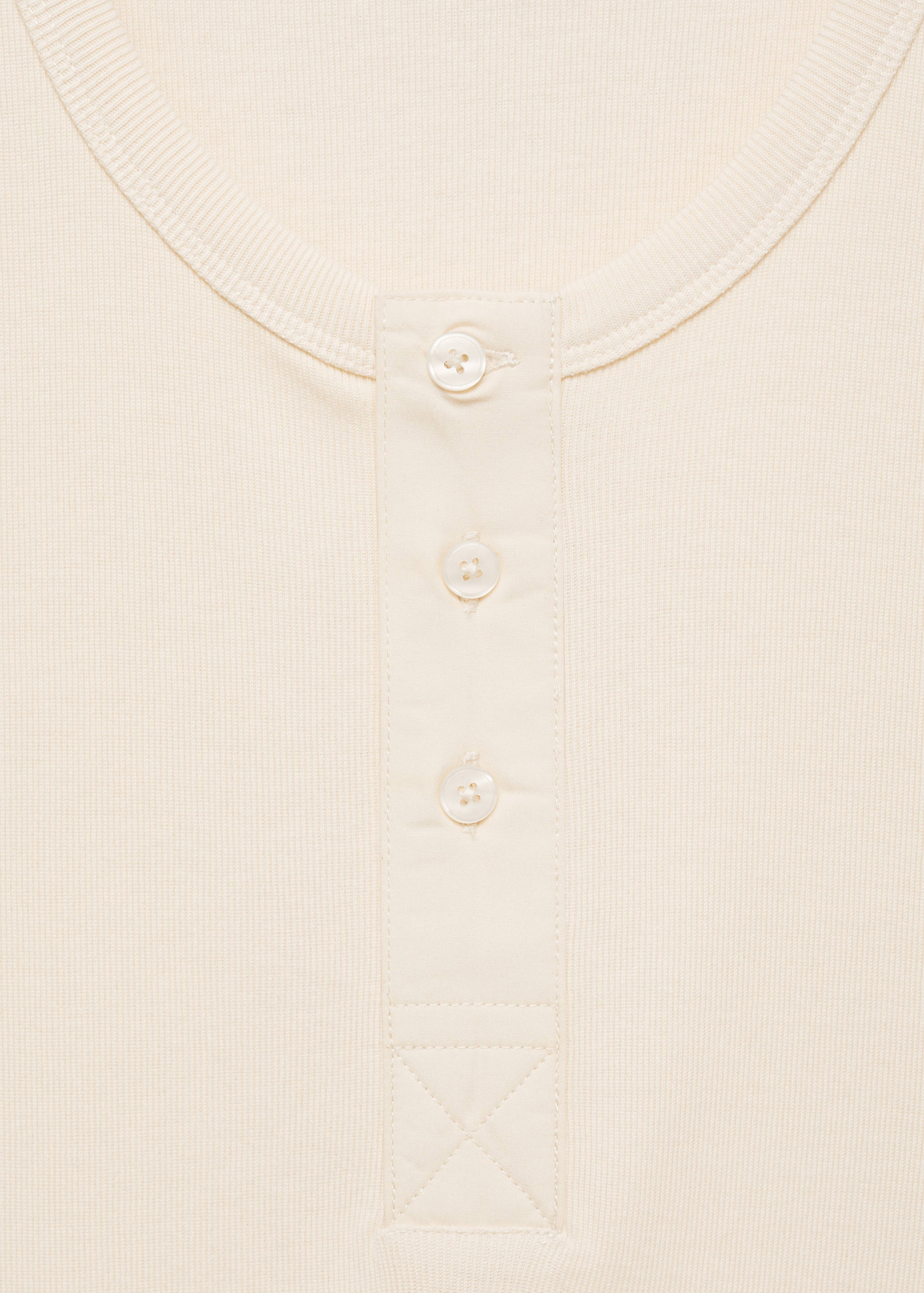 Майка 100% хлопок с пуговицами - Деталь изделия 8