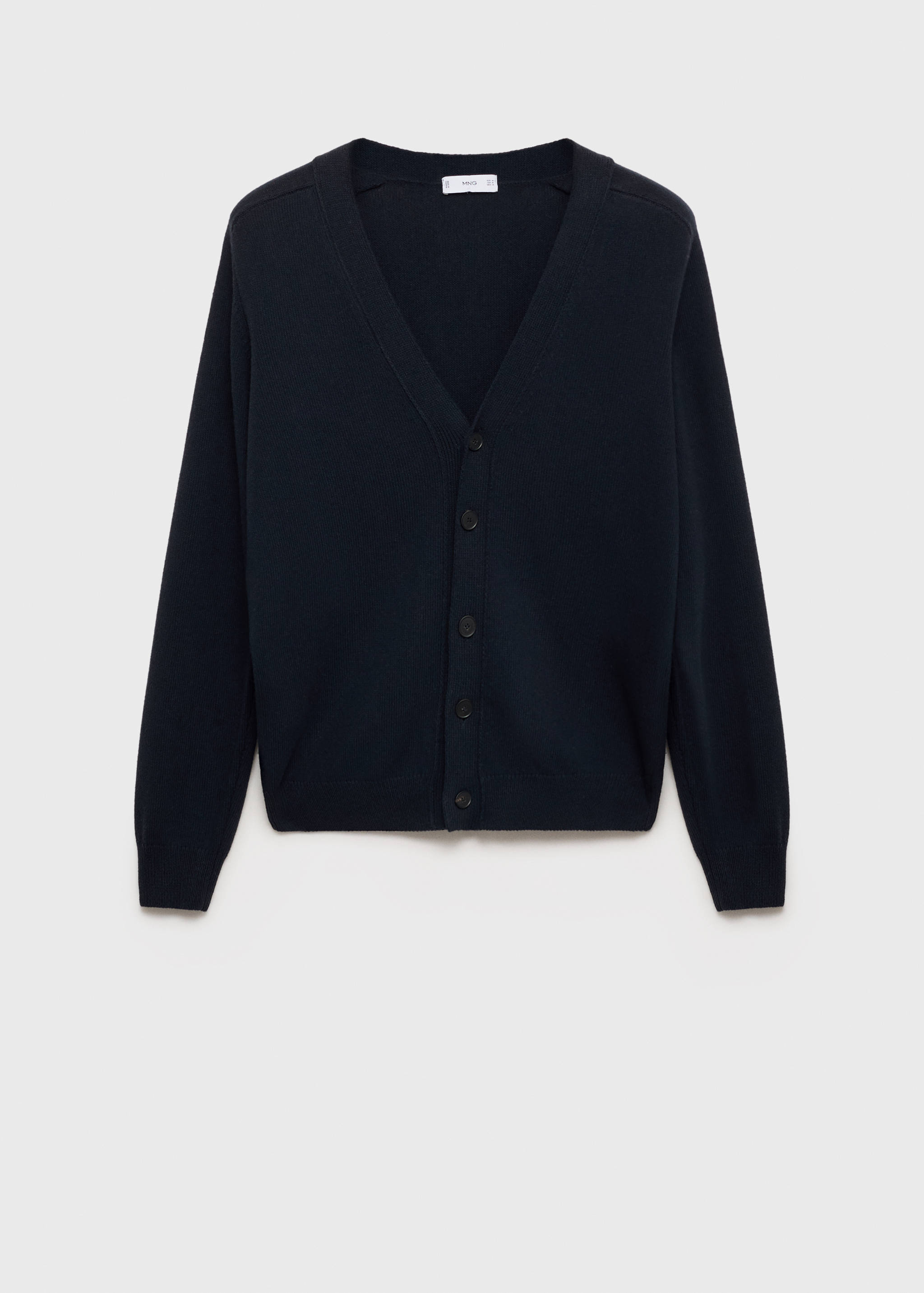 Knitted cotton cardigan with buttons - Article without model