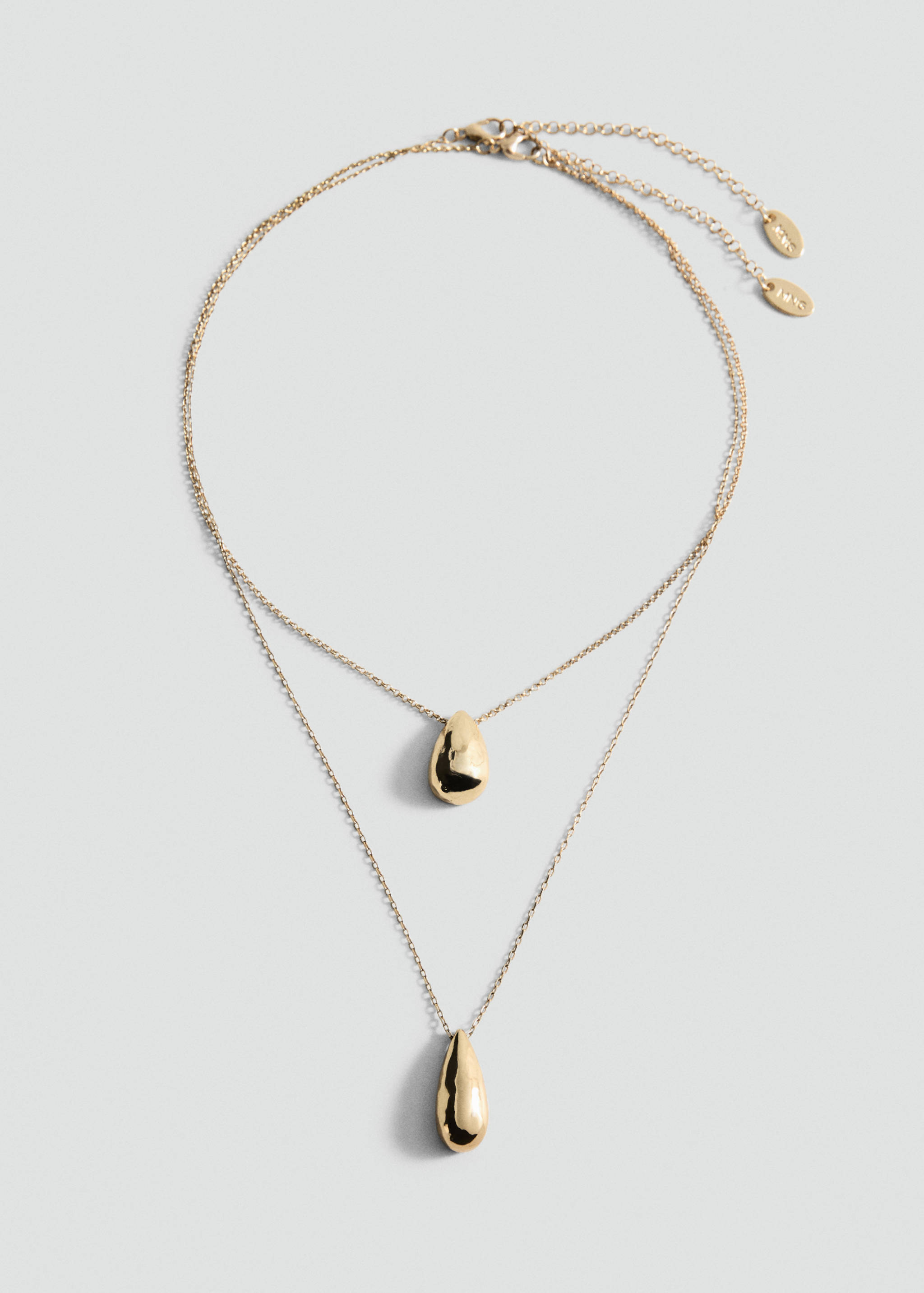 Double-drop pendant necklace - Article without model