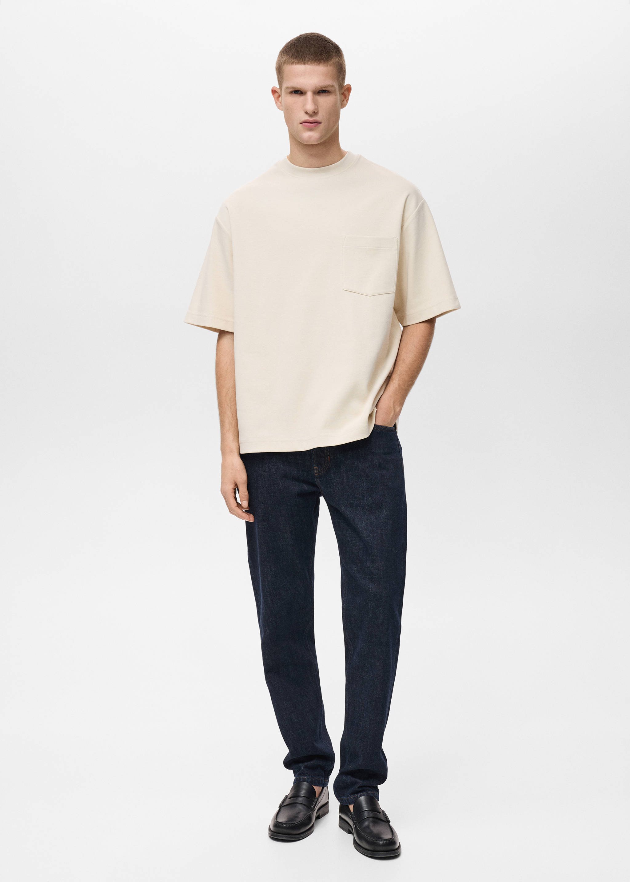 Oversize cotton pocket T-shirt - General plane